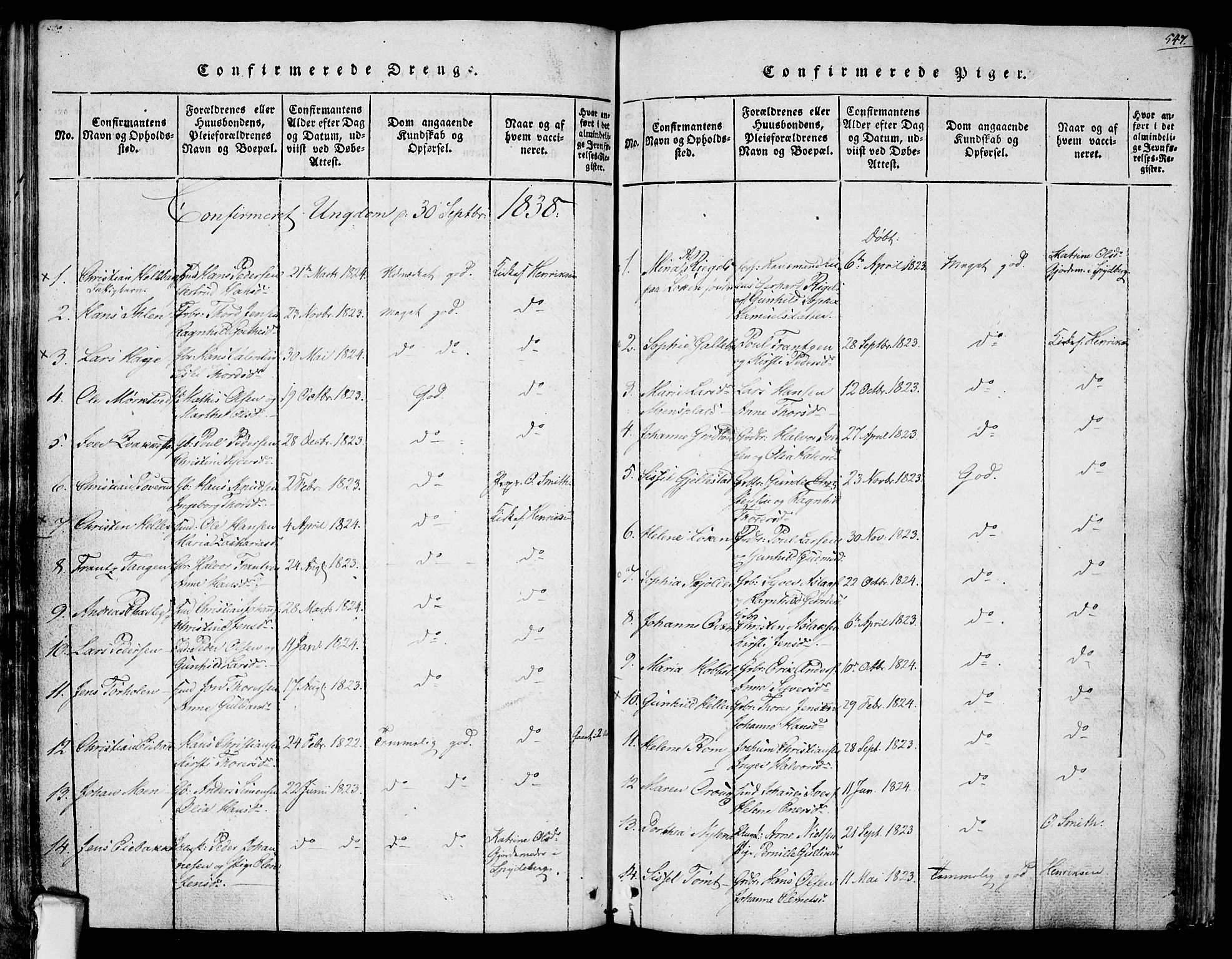 Askim prestekontor Kirkebøker, SAO/A-10900/F/Fa/L0004: Parish register (official) no. 4, 1817-1846, p. 546-547