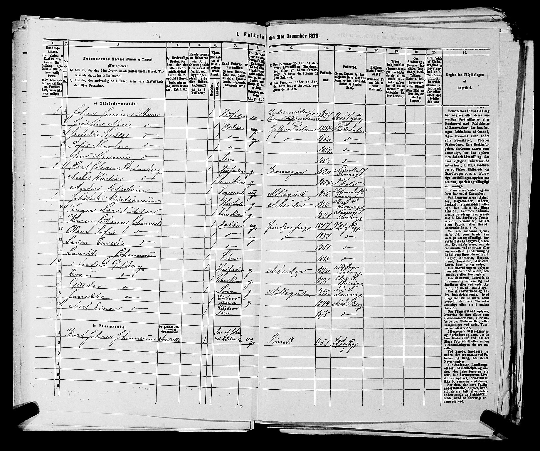 RA, 1875 census for 0116P Berg, 1875, p. 726