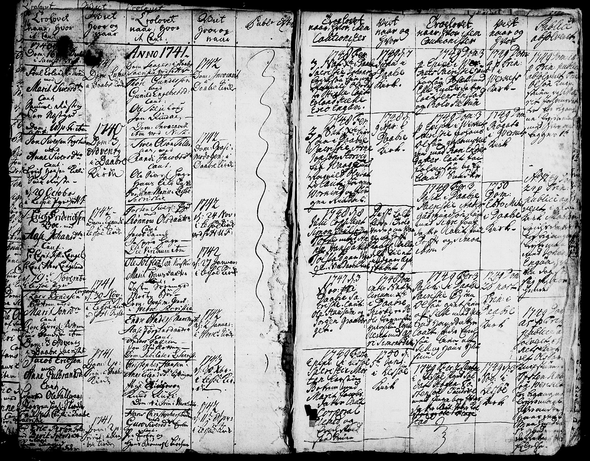 Lesja prestekontor, AV/SAH-PREST-068/H/Ha/Haa/L0002: Parish register (official) no. 2, 1732-1776, p. 16-31
