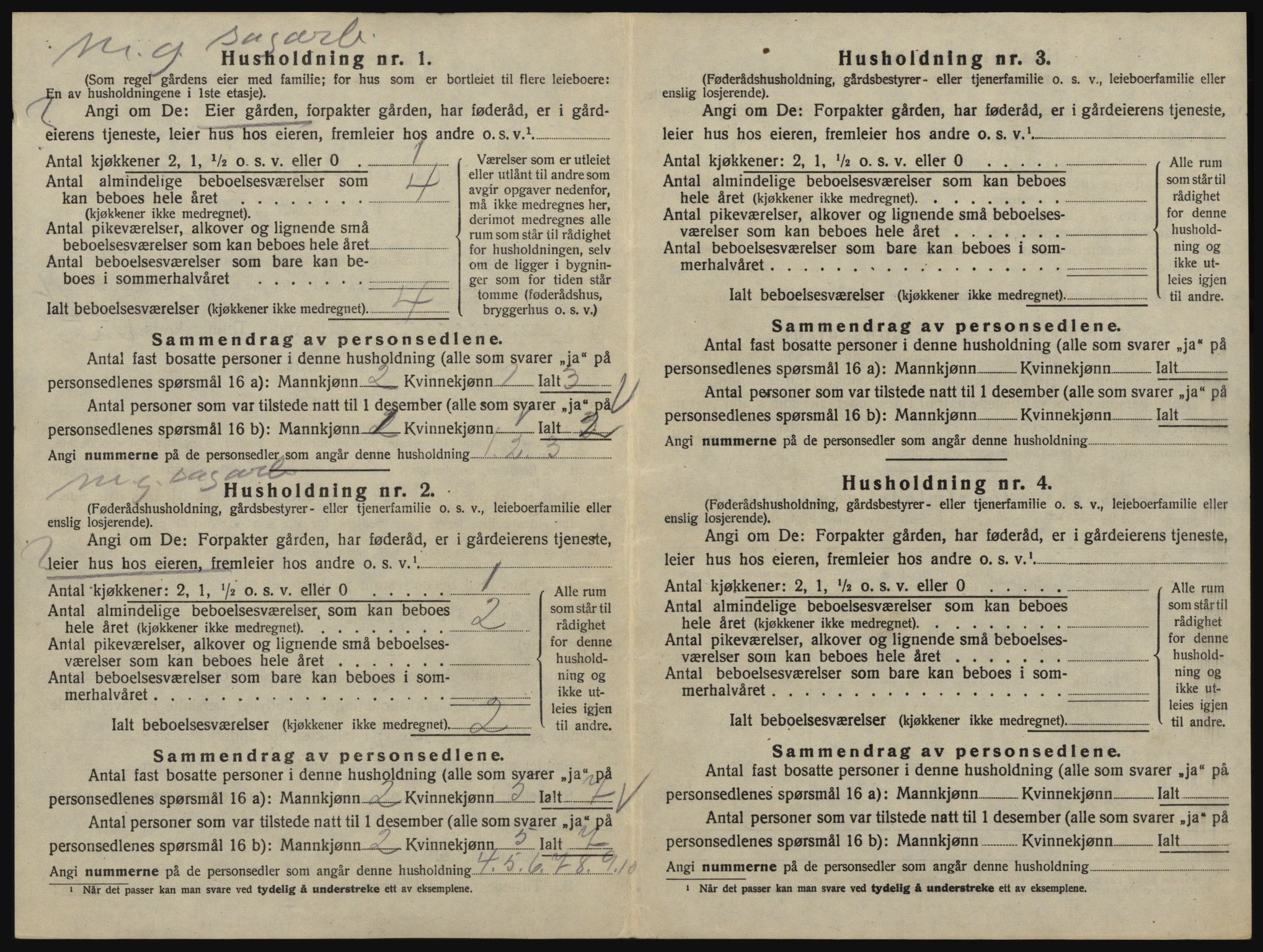 SAO, 1920 census for Glemmen, 1920, p. 160