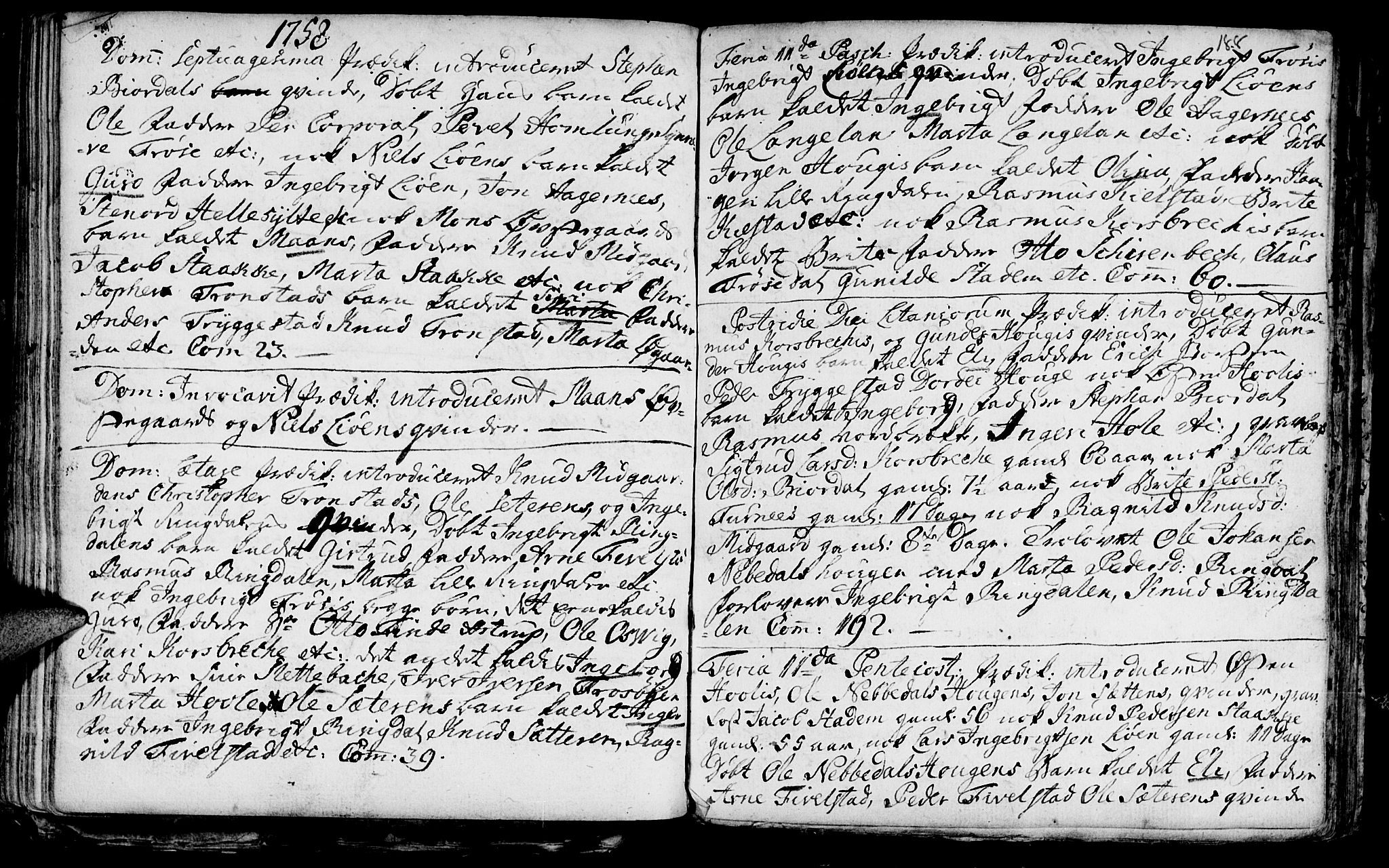 Ministerialprotokoller, klokkerbøker og fødselsregistre - Møre og Romsdal, SAT/A-1454/519/L0241: Parish register (official) no. 519A01 /2, 1736-1760, p. 188