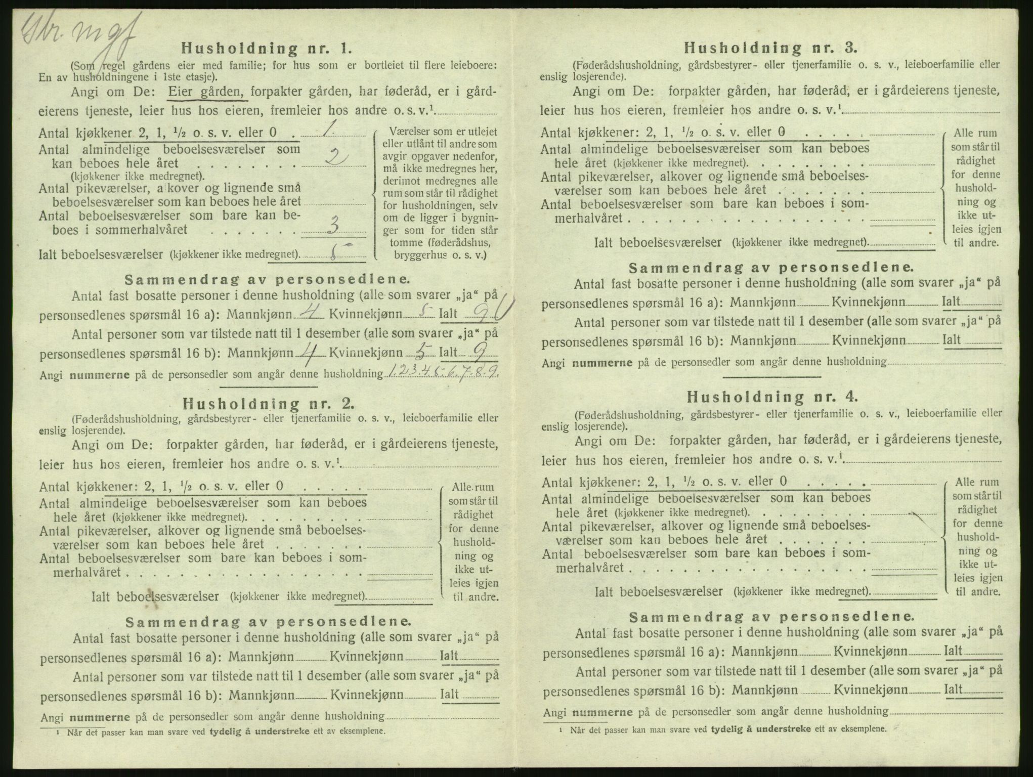 SAT, 1920 census for Øre, 1920, p. 204