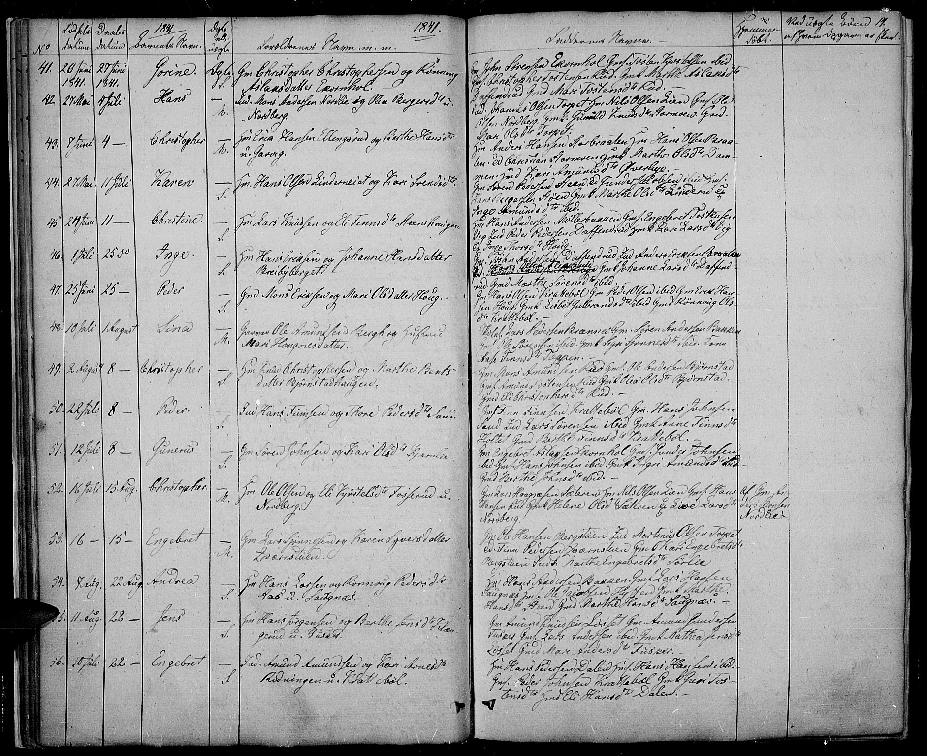 Nord-Odal prestekontor, AV/SAH-PREST-032/H/Ha/Haa/L0002: Parish register (official) no. 2, 1839-1850, p. 14