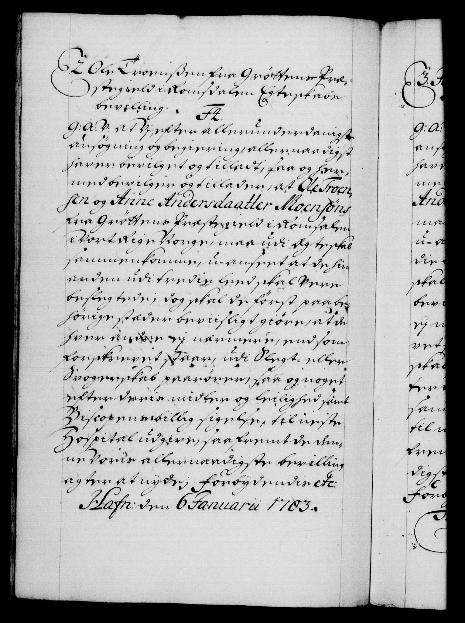 Danske Kanselli 1572-1799, RA/EA-3023/F/Fc/Fca/Fcaa/L0018: Norske registre, 1699-1703, p. 440b