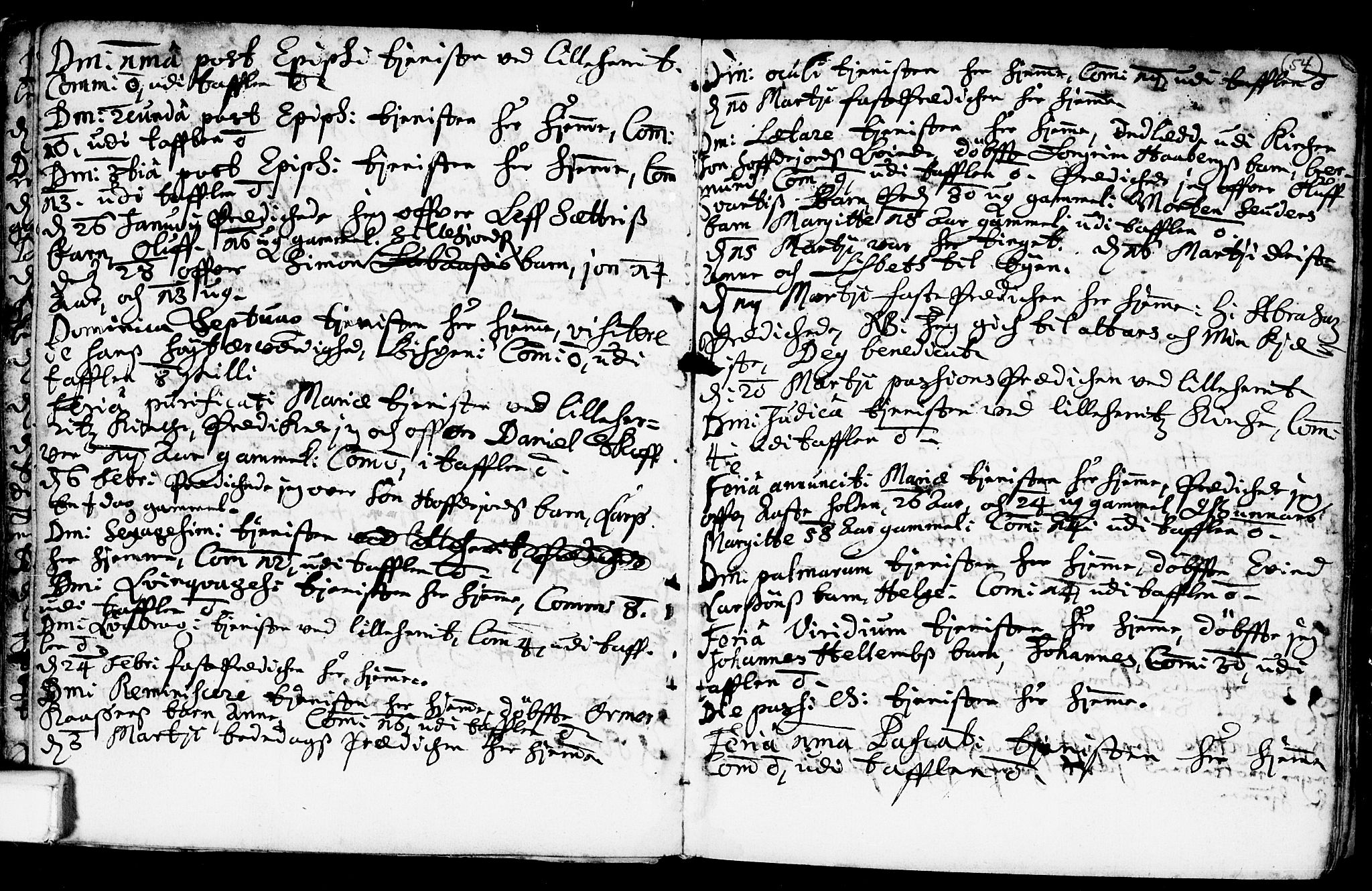 Heddal kirkebøker, SAKO/A-268/F/Fa/L0001: Parish register (official) no. I 1, 1648-1699, p. 54