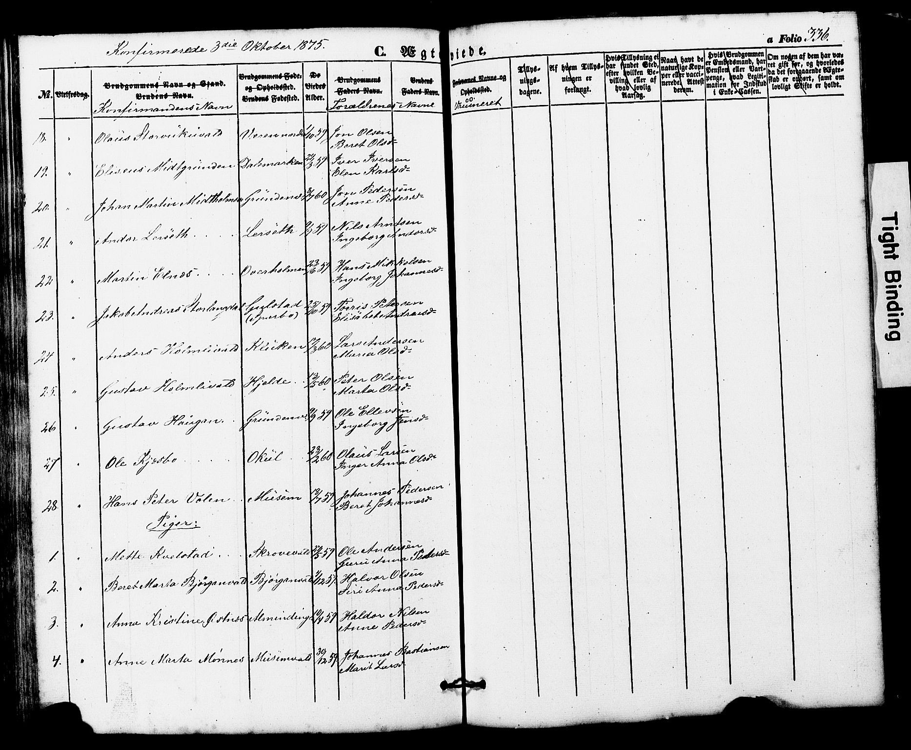 Ministerialprotokoller, klokkerbøker og fødselsregistre - Nord-Trøndelag, SAT/A-1458/724/L0268: Parish register (copy) no. 724C04, 1846-1878, p. 336