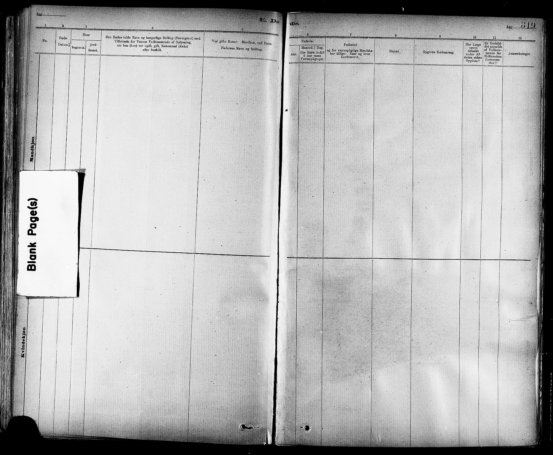 Ministerialprotokoller, klokkerbøker og fødselsregistre - Sør-Trøndelag, AV/SAT-A-1456/647/L0634: Parish register (official) no. 647A01, 1885-1896, p. 319