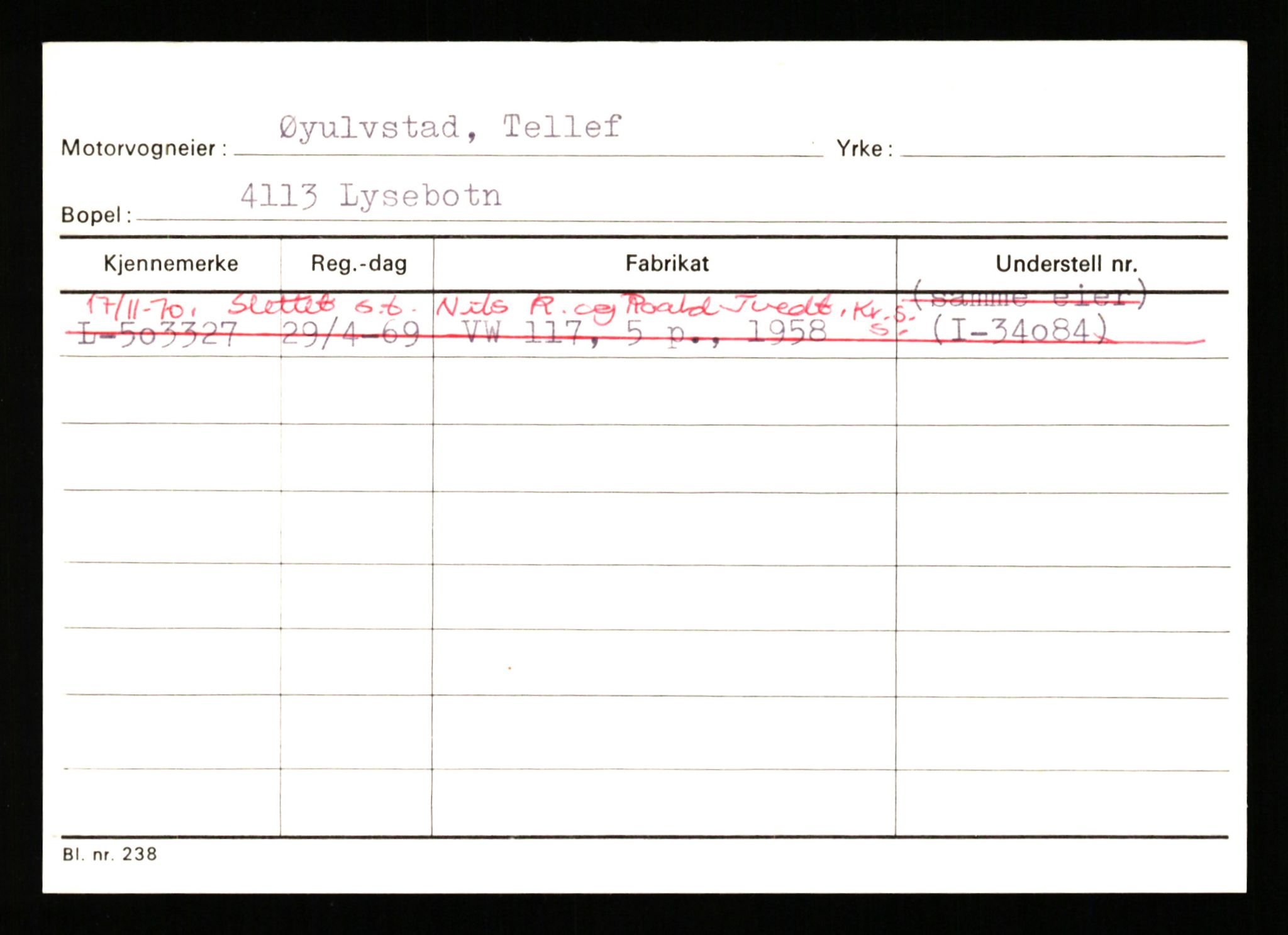 Stavanger trafikkstasjon, AV/SAST-A-101942/0/H/L0044: Øksna - Åmo, 1930-1971, p. 2092