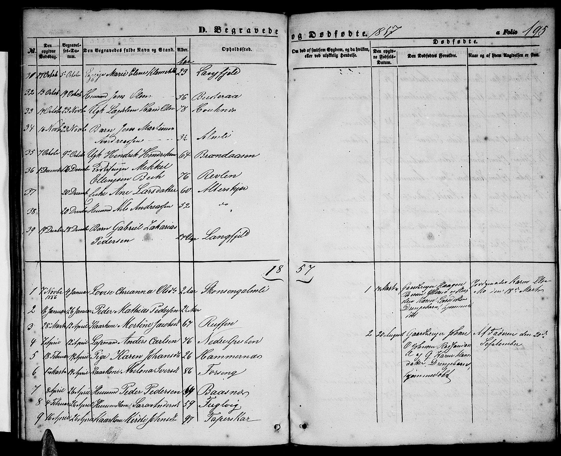 Ministerialprotokoller, klokkerbøker og fødselsregistre - Nordland, SAT/A-1459/827/L0414: Parish register (copy) no. 827C03, 1853-1865, p. 195
