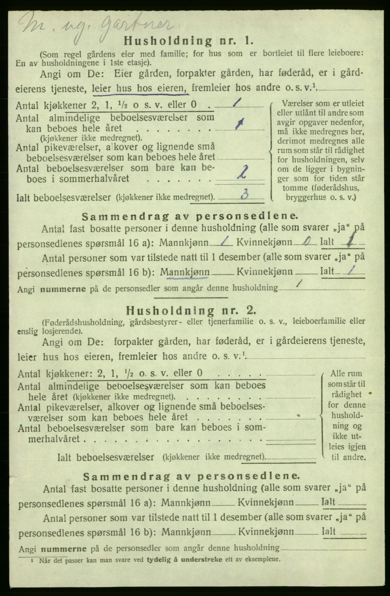 SAB, 1920 census for Strandebarm, 1920, p. 234