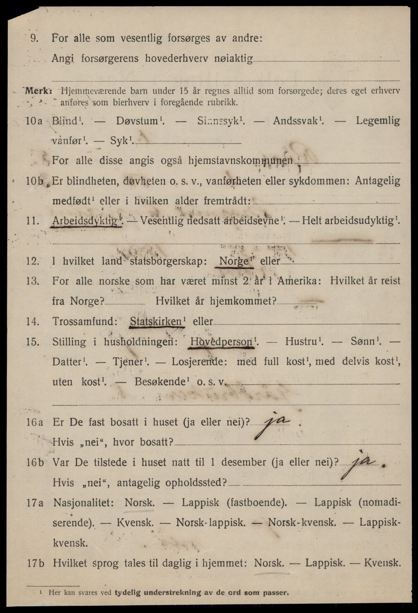 SAT, 1920 census for Røros, 1920, p. 5553