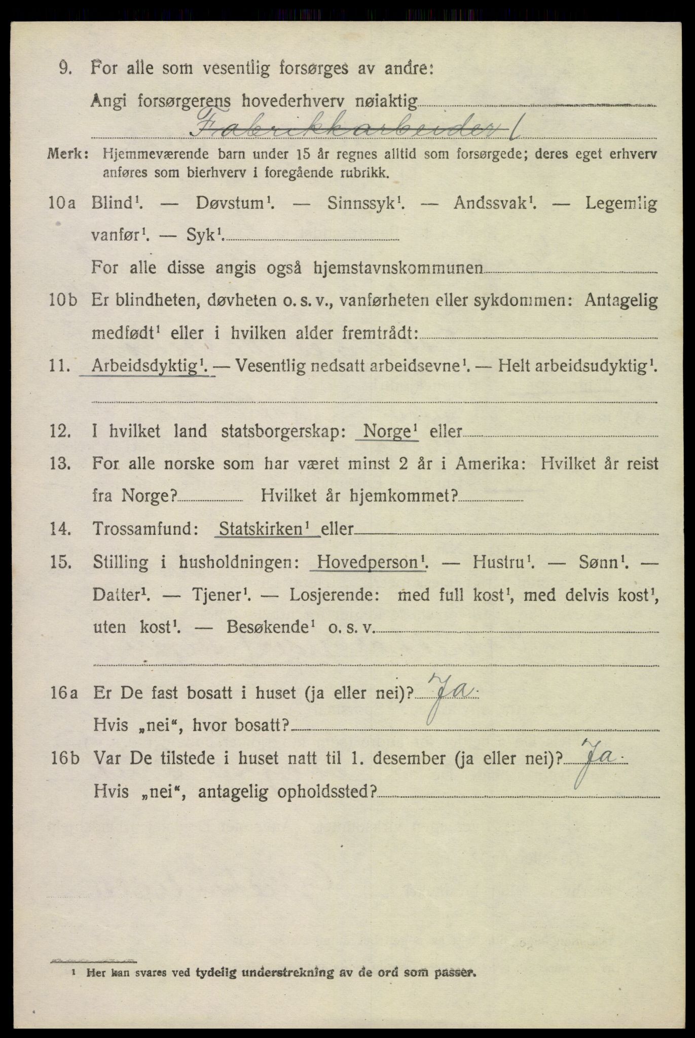 SAKO, 1920 census for Gjerpen, 1920, p. 2701