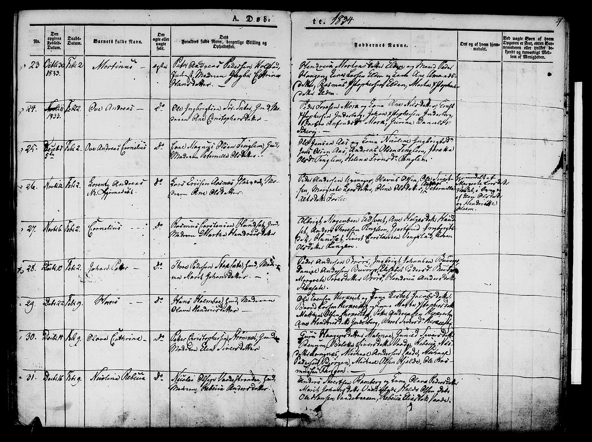 Ministerialprotokoller, klokkerbøker og fødselsregistre - Nord-Trøndelag, AV/SAT-A-1458/741/L0391: Parish register (official) no. 741A05, 1831-1836, p. 27