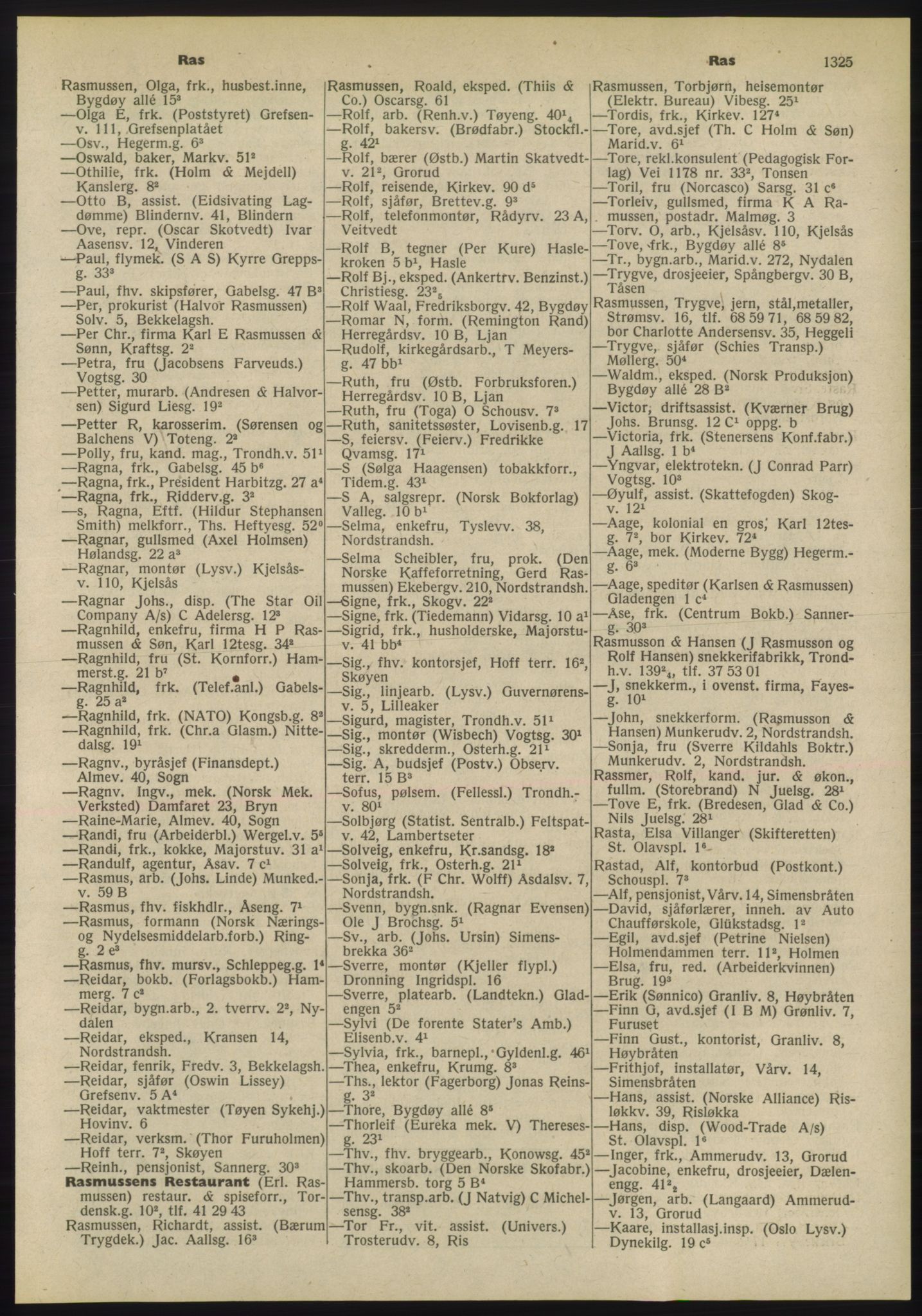 Kristiania/Oslo adressebok, PUBL/-, 1955, p. 1325