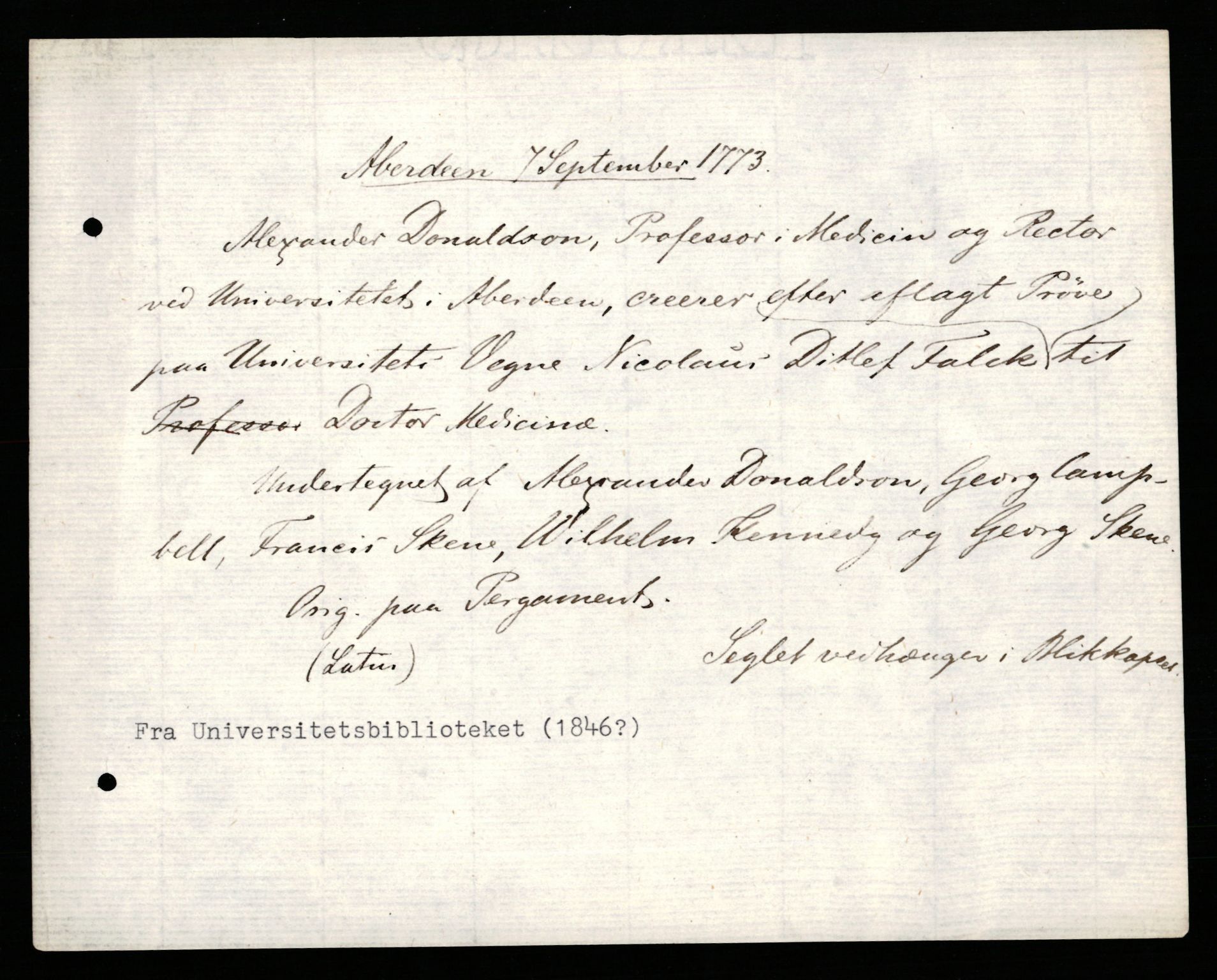 Riksarkivets diplomsamling, AV/RA-EA-5965/F35/F35c/L0011: Riksarkivets diplomer, pergament, 1672-1823, p. 117