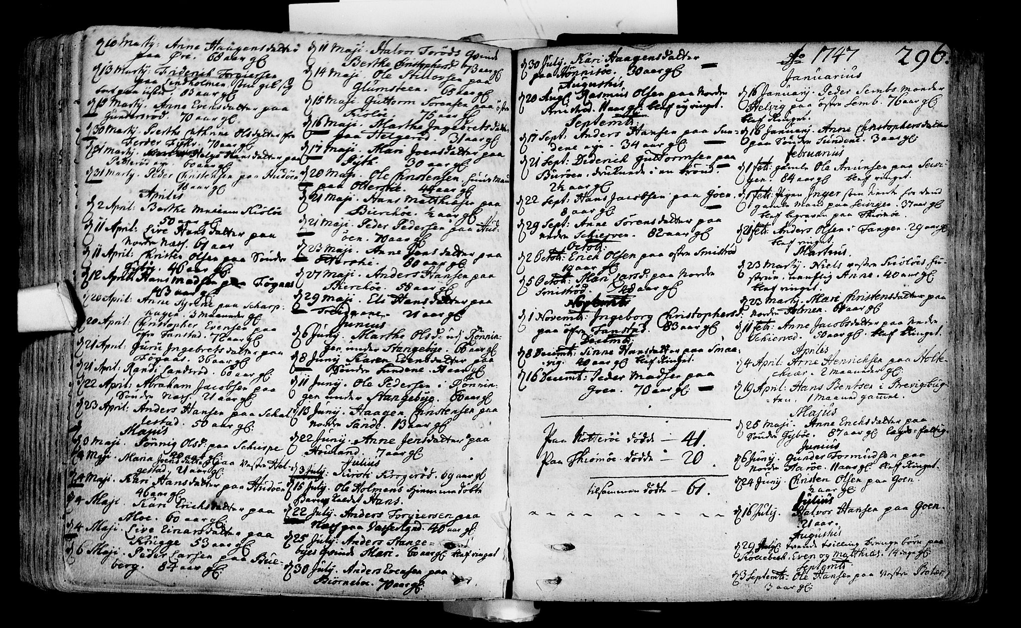 Nøtterøy kirkebøker, SAKO/A-354/F/Fa/L0002: Parish register (official) no. I 2, 1738-1790, p. 296