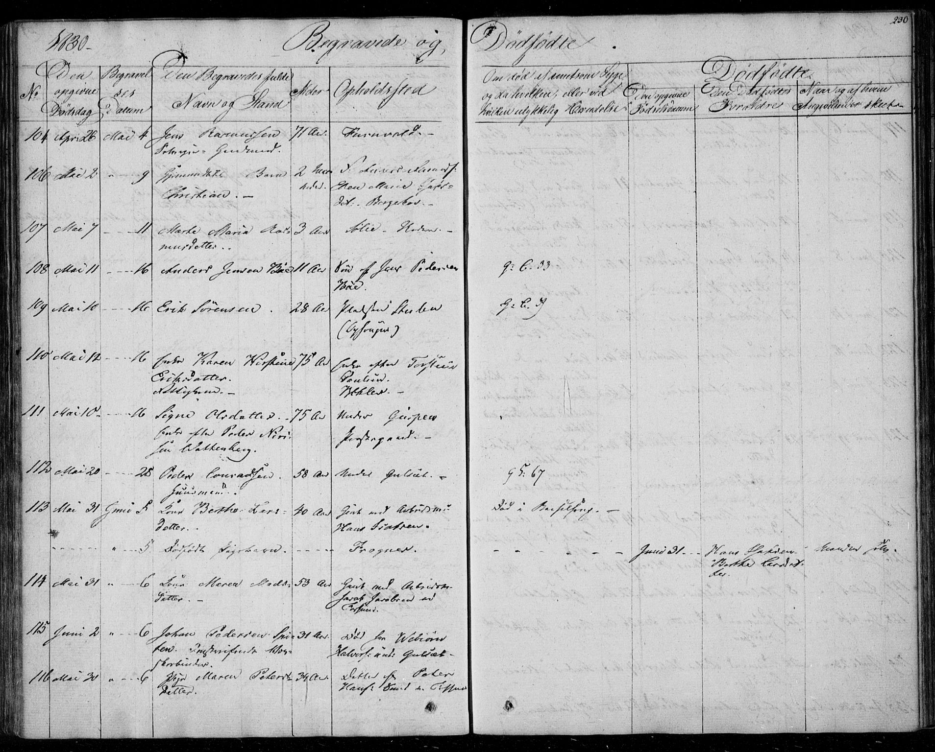 Gjerpen kirkebøker, AV/SAKO-A-265/F/Fa/L0006: Parish register (official) no. I 6, 1829-1834, p. 230