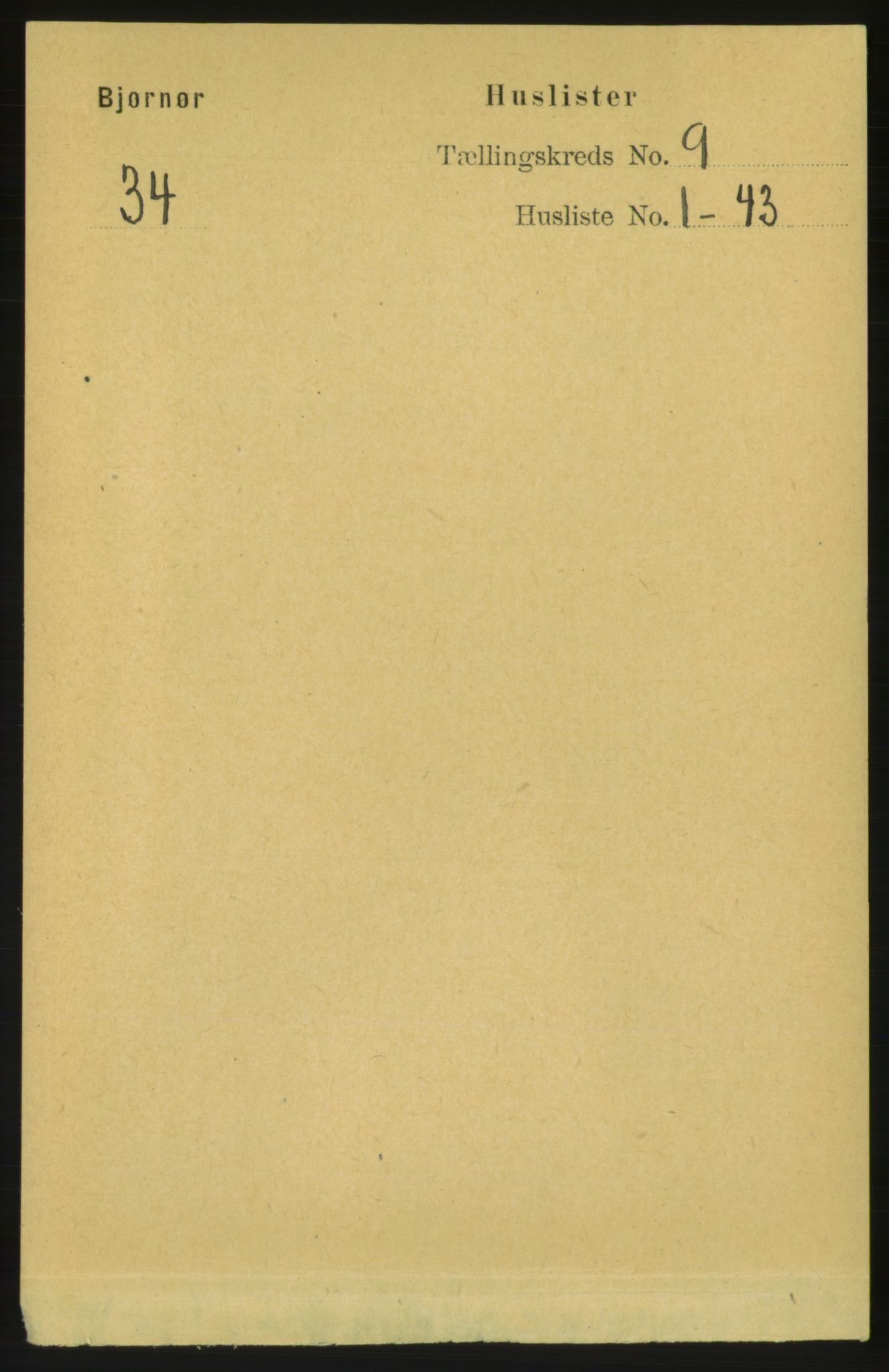 RA, 1891 census for 1632 Bjørnør, 1891, p. 3732