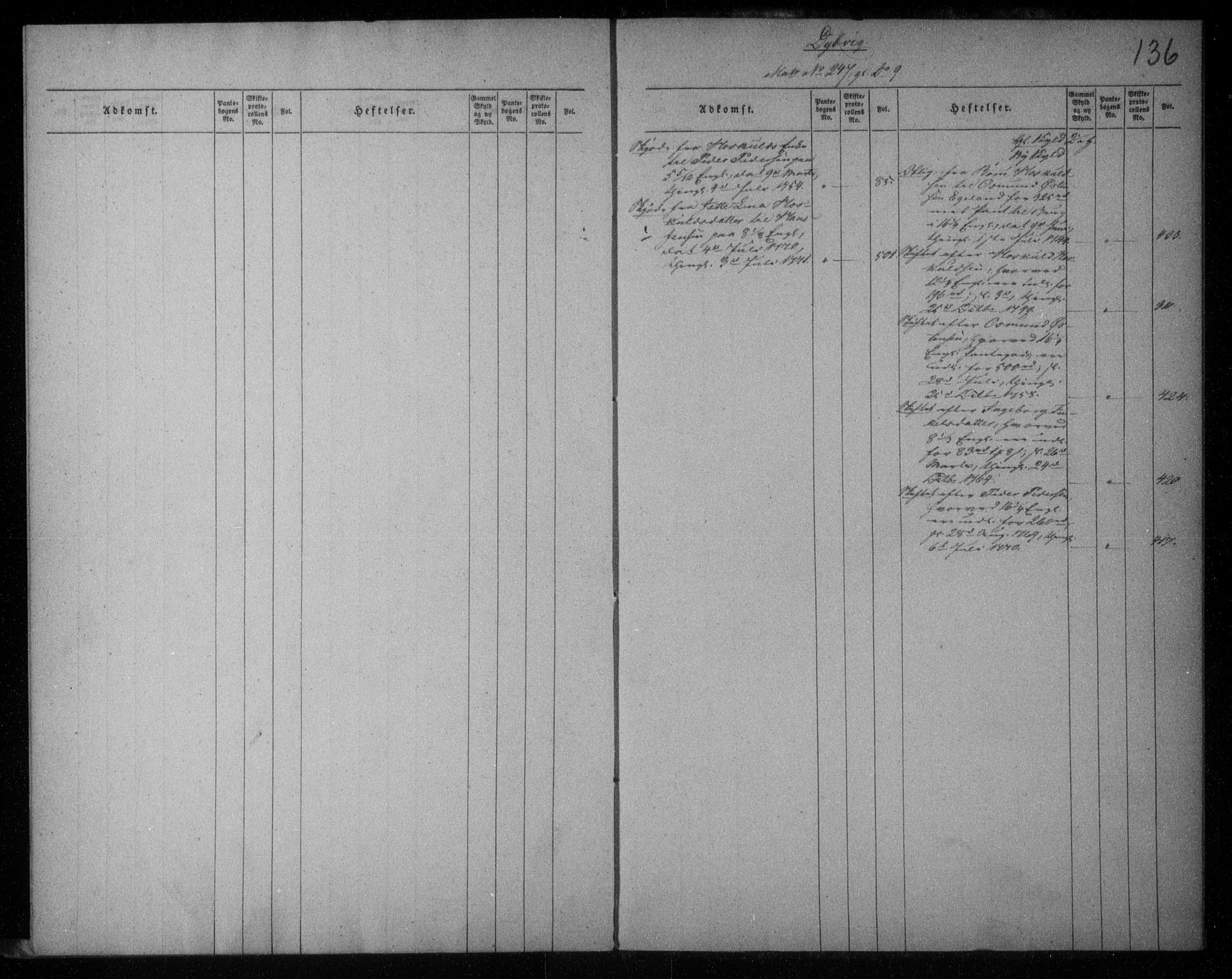 Lister sorenskriveri, SAK/1221-0003/G/Ga/L0010: Mortgage register no. 10, 1738-1810, p. 136