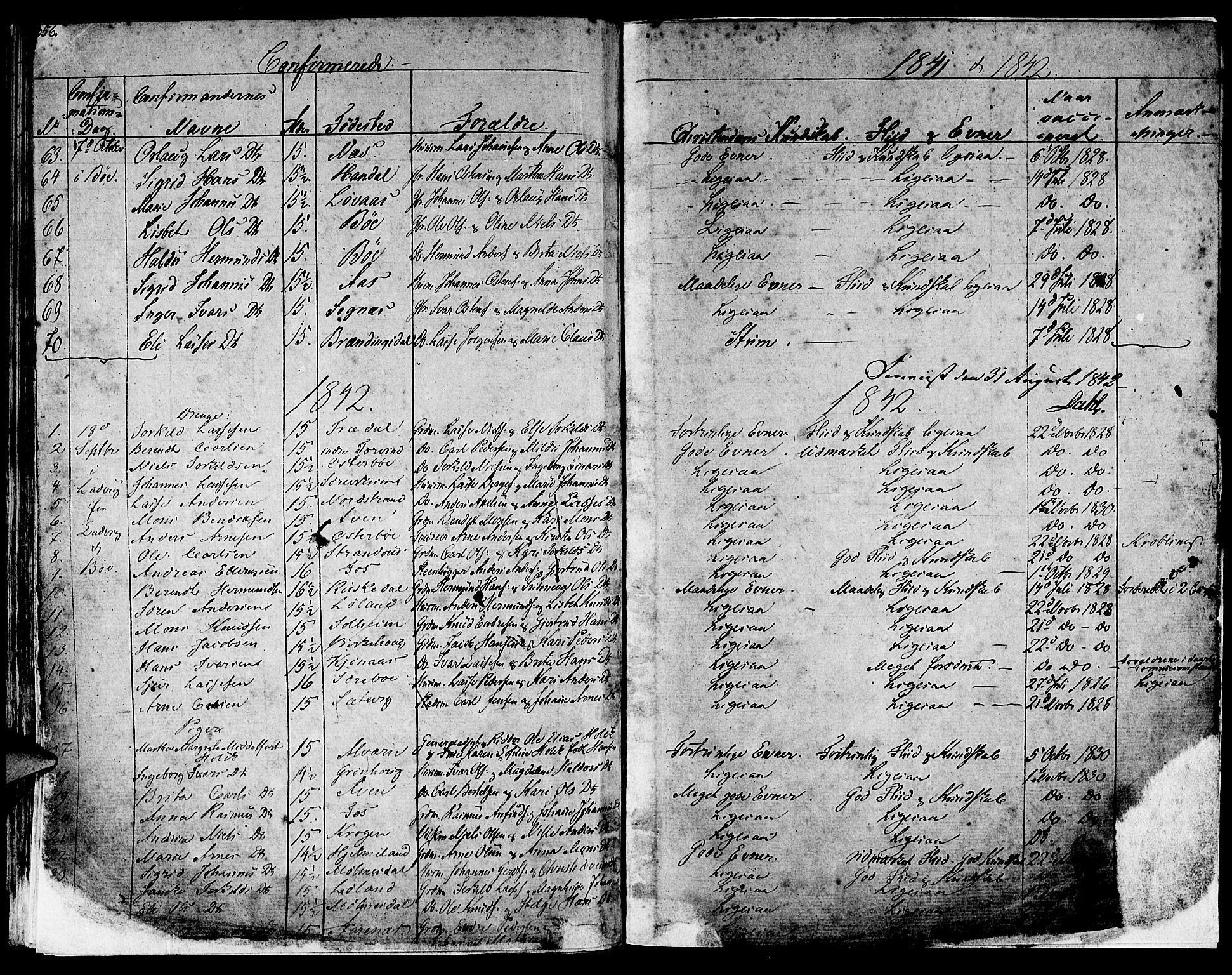 Lavik sokneprestembete, SAB/A-80901: Parish register (official) no. A 2I, 1821-1842, p. 356