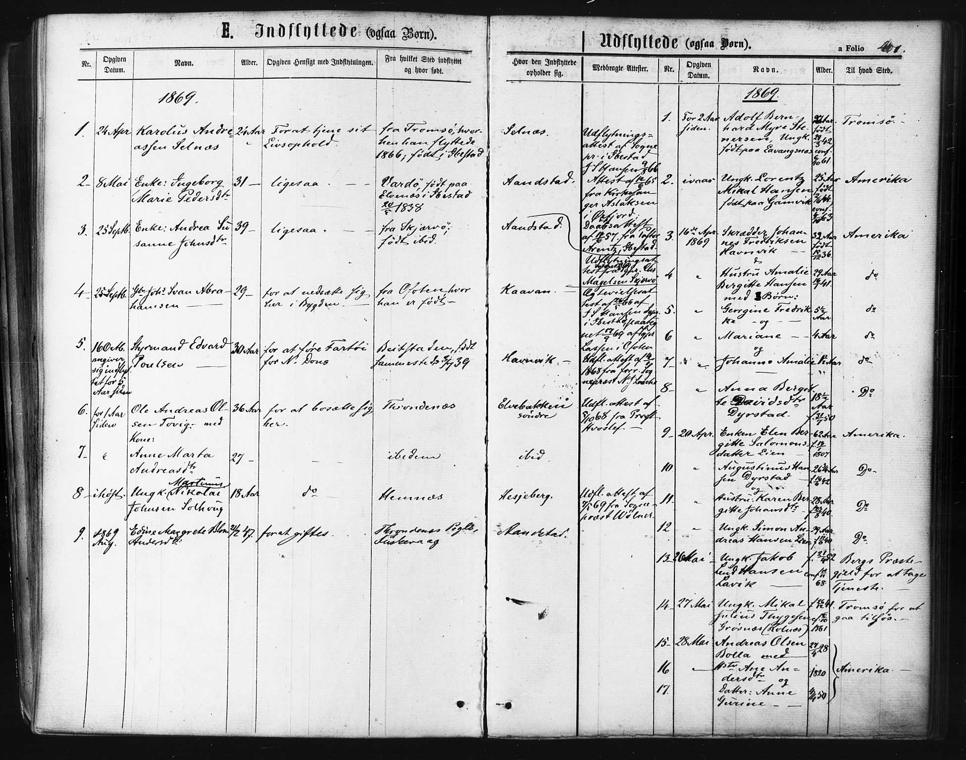 Ibestad sokneprestembete, SATØ/S-0077/H/Ha/Haa/L0010kirke: Parish register (official) no. 10, 1869-1879, p. 401