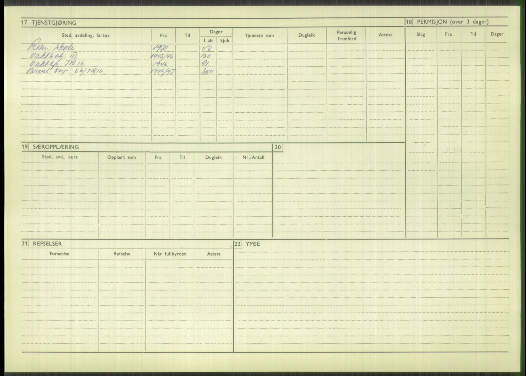 Forsvaret, Troms infanteriregiment nr. 16, AV/RA-RAFA-3146/P/Pa/L0015: Rulleblad for regimentets menige mannskaper, årsklasse 1931, 1931, p. 1134