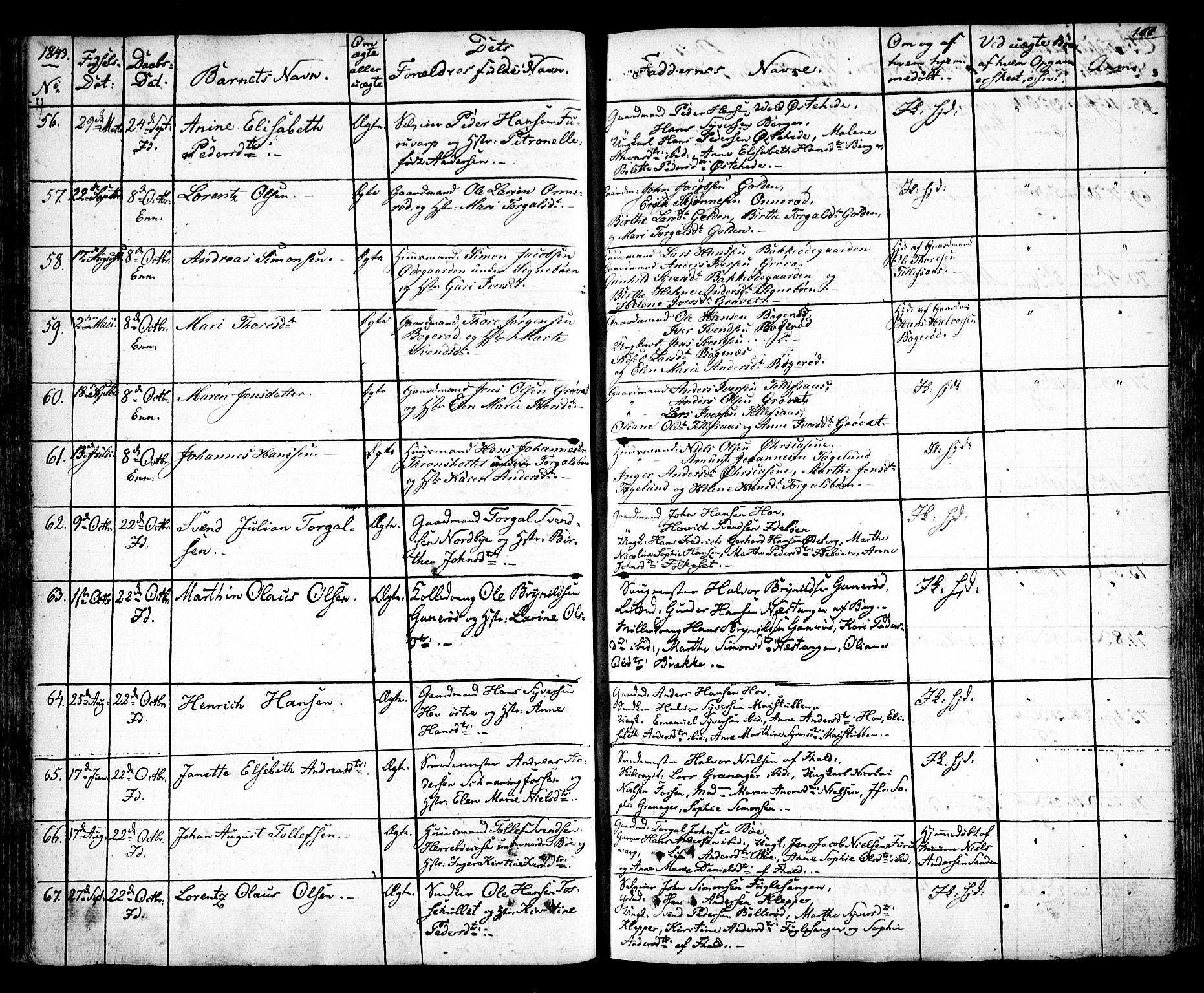 Idd prestekontor Kirkebøker, AV/SAO-A-10911/F/Fc/L0003: Parish register (official) no. III 3, 1832-1847, p. 107