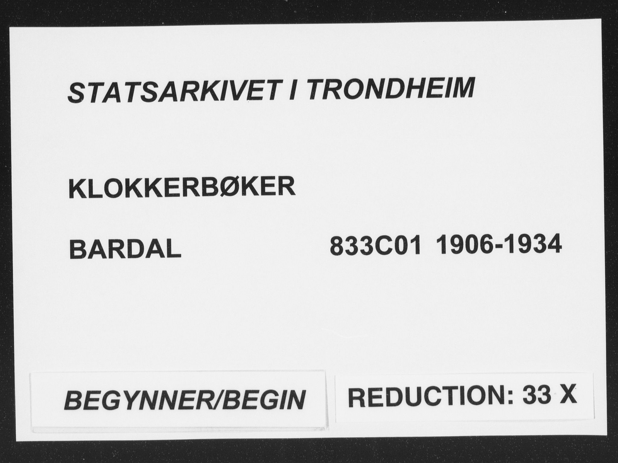 Ministerialprotokoller, klokkerbøker og fødselsregistre - Nordland, SAT/A-1459/833/L0502: Parish register (copy) no. 833C01, 1906-1934