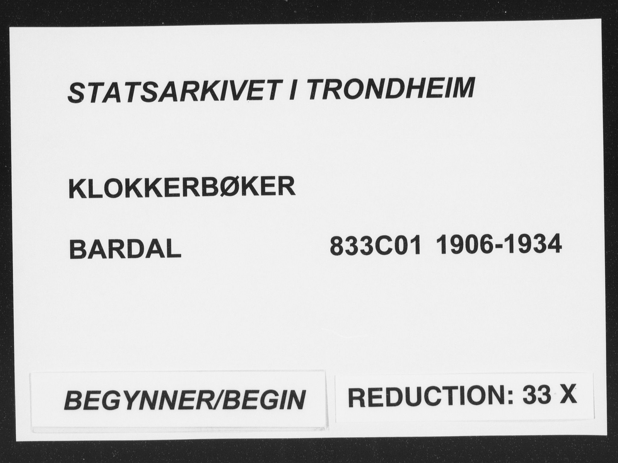 Ministerialprotokoller, klokkerbøker og fødselsregistre - Nordland, AV/SAT-A-1459/833/L0502: Parish register (copy) no. 833C01, 1906-1934