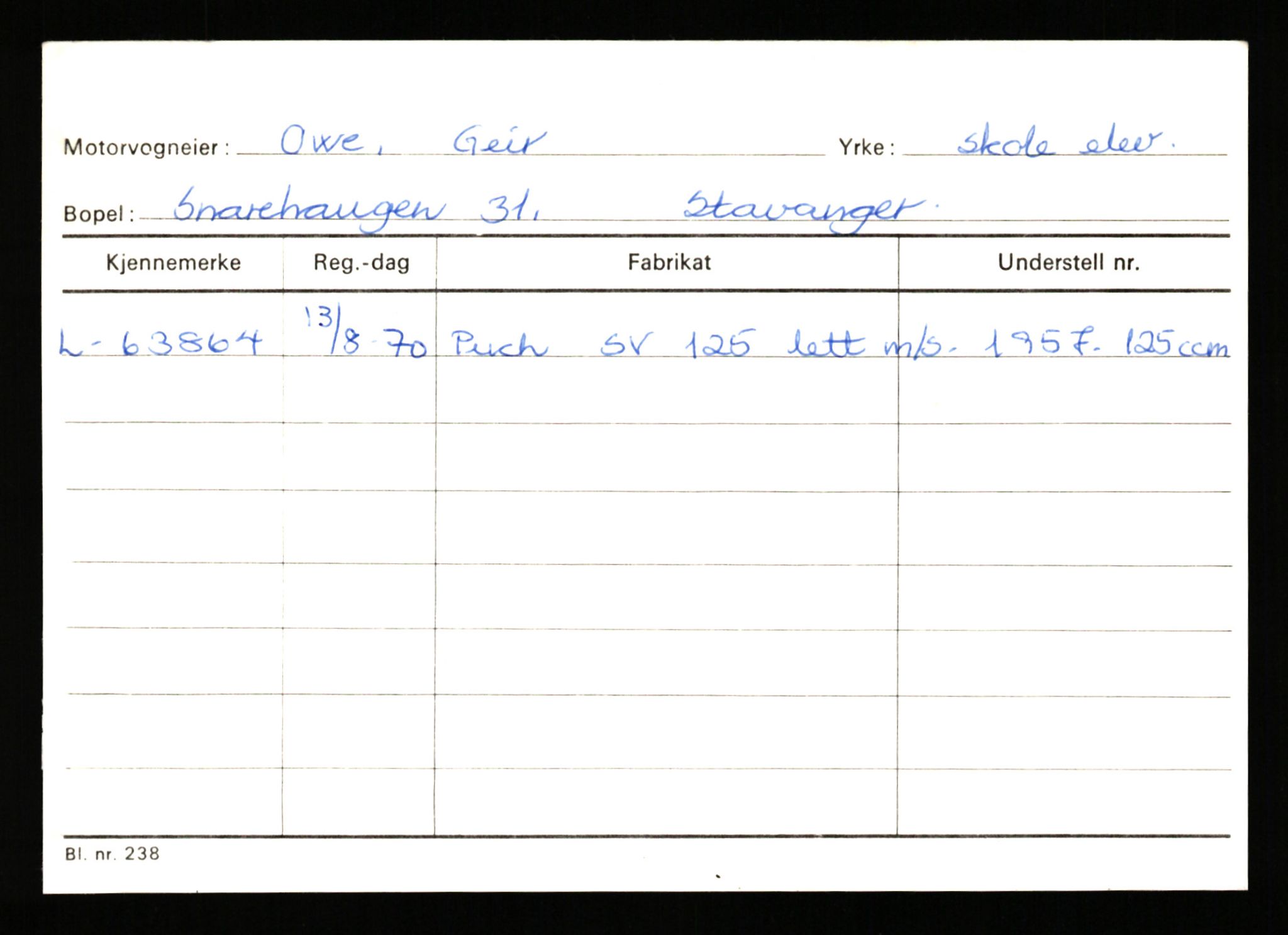 Stavanger trafikkstasjon, AV/SAST-A-101942/0/H/L0029: Omdal - Polaris, 1930-1971, p. 1279