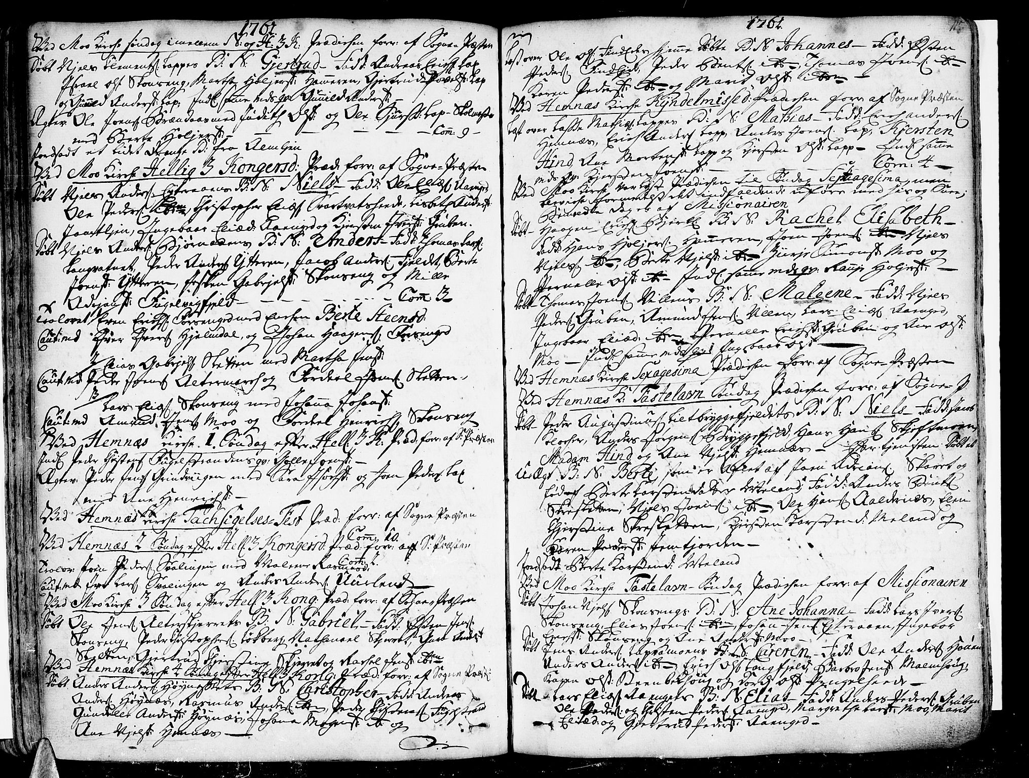 Ministerialprotokoller, klokkerbøker og fødselsregistre - Nordland, SAT/A-1459/825/L0348: Parish register (official) no. 825A04, 1752-1788, p. 115