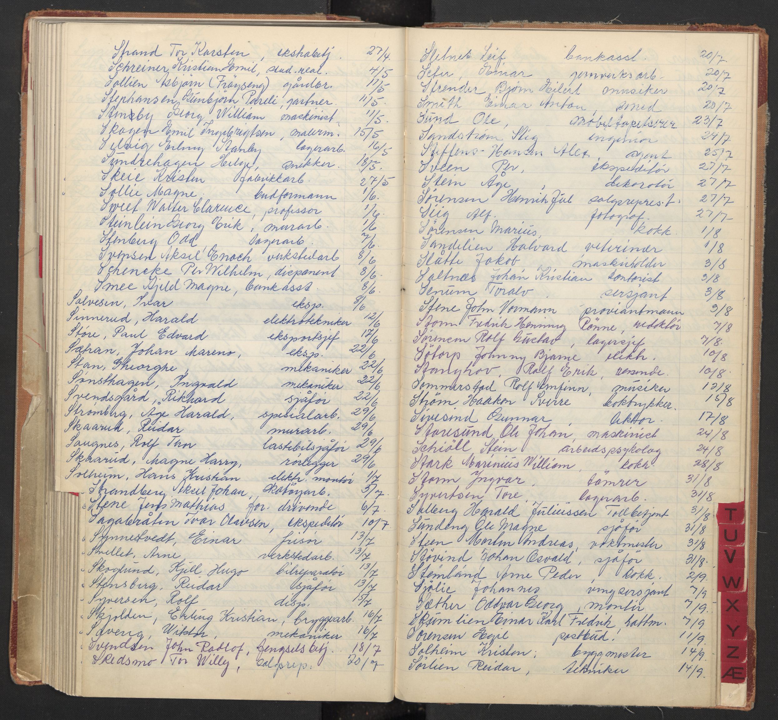 Oslo byfogd avd. I, AV/SAO-A-10220/L/La/L0009: Vigselsregister, 1955-1958, p. 129