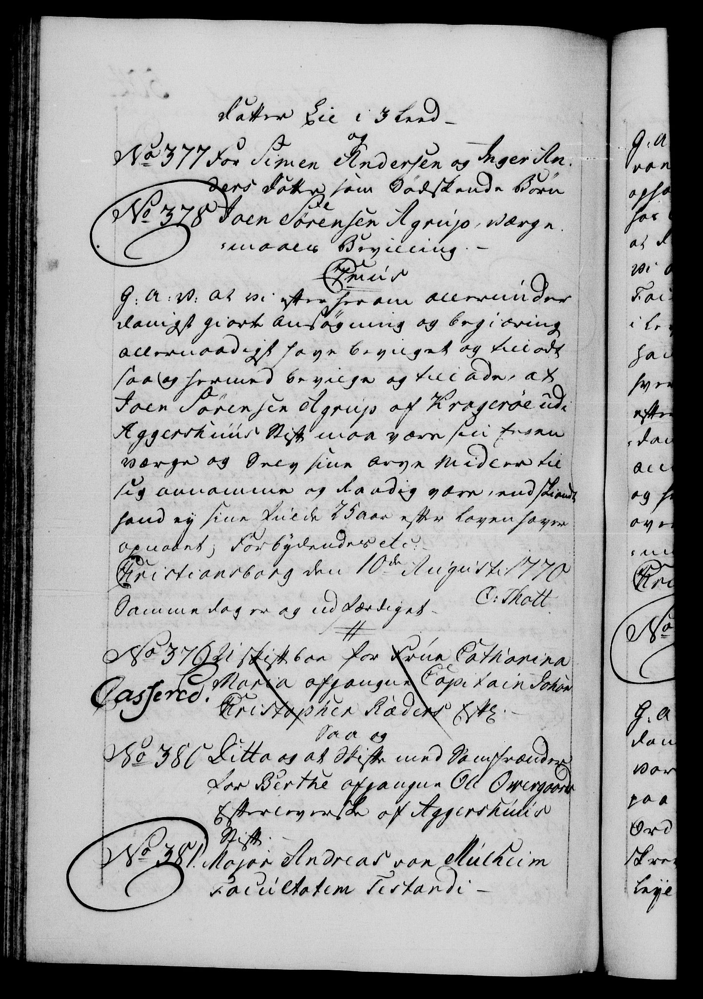 Danske Kanselli 1572-1799, AV/RA-EA-3023/F/Fc/Fca/Fcaa/L0044: Norske registre, 1769-1771, p. 504b