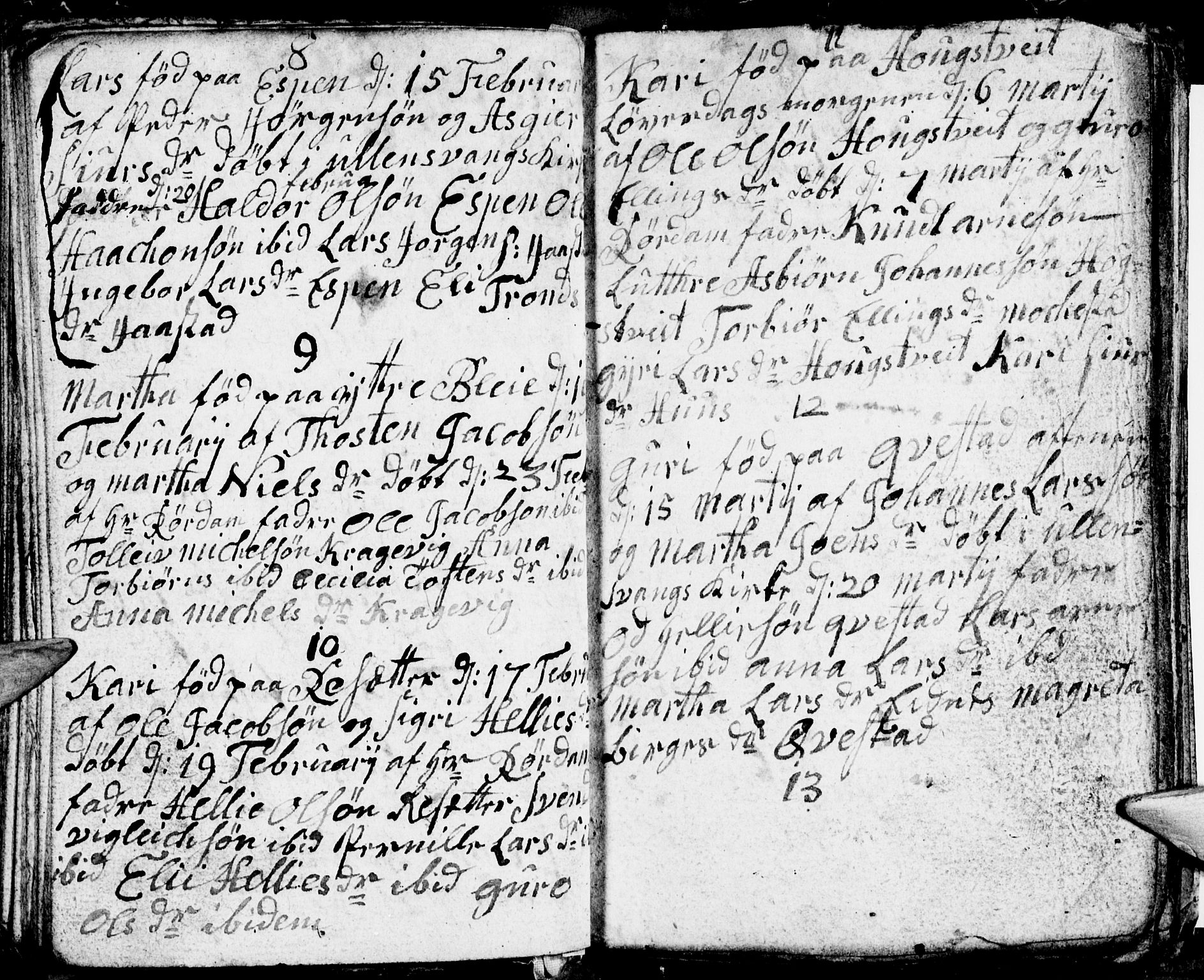 Ullensvang sokneprestembete, SAB/A-78701/H/Hab: Parish register (copy) no. B 6, 1788-1791