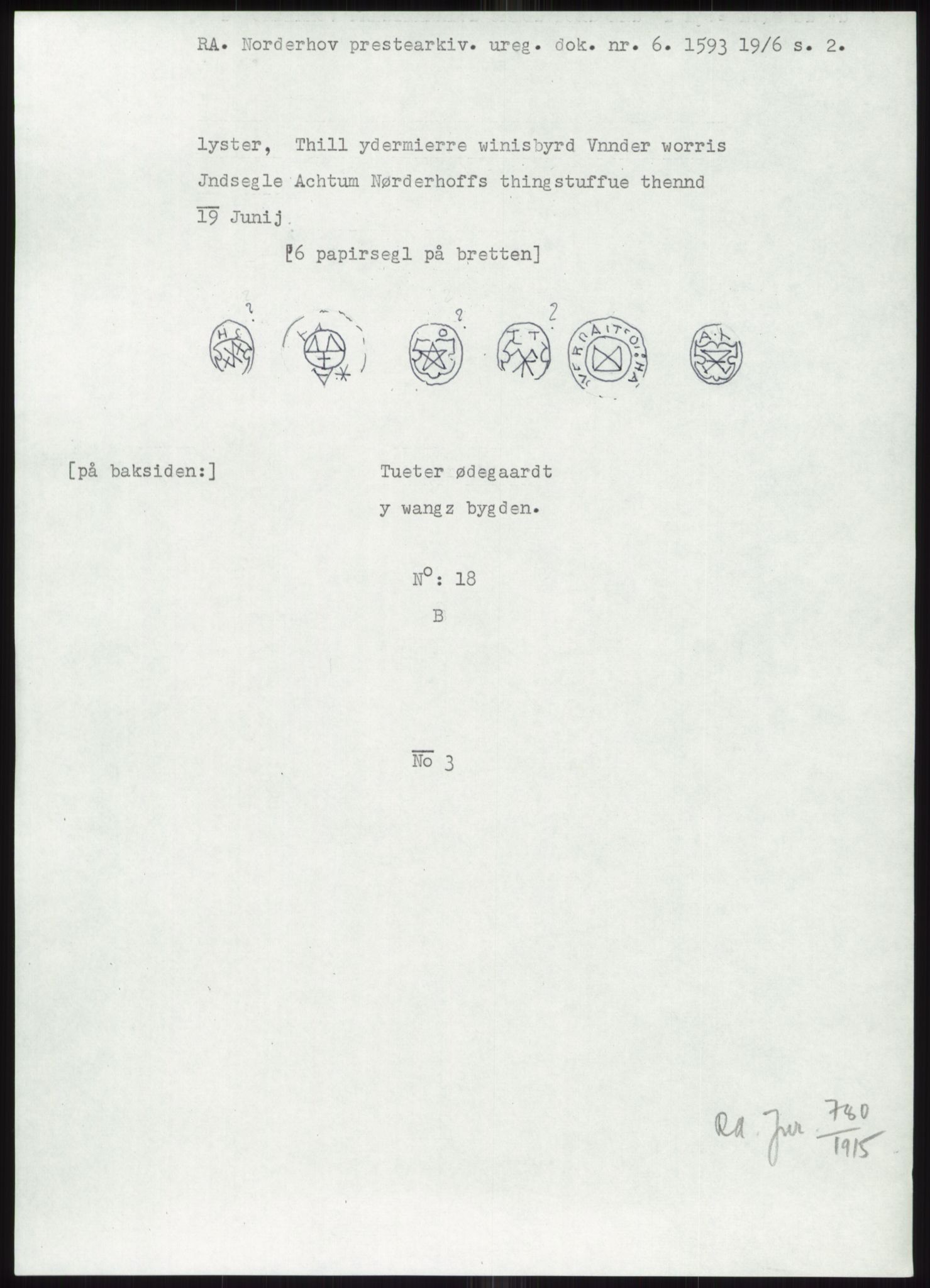 Samlinger til kildeutgivelse, Diplomavskriftsamlingen, AV/RA-EA-4053/H/Ha, p. 1235