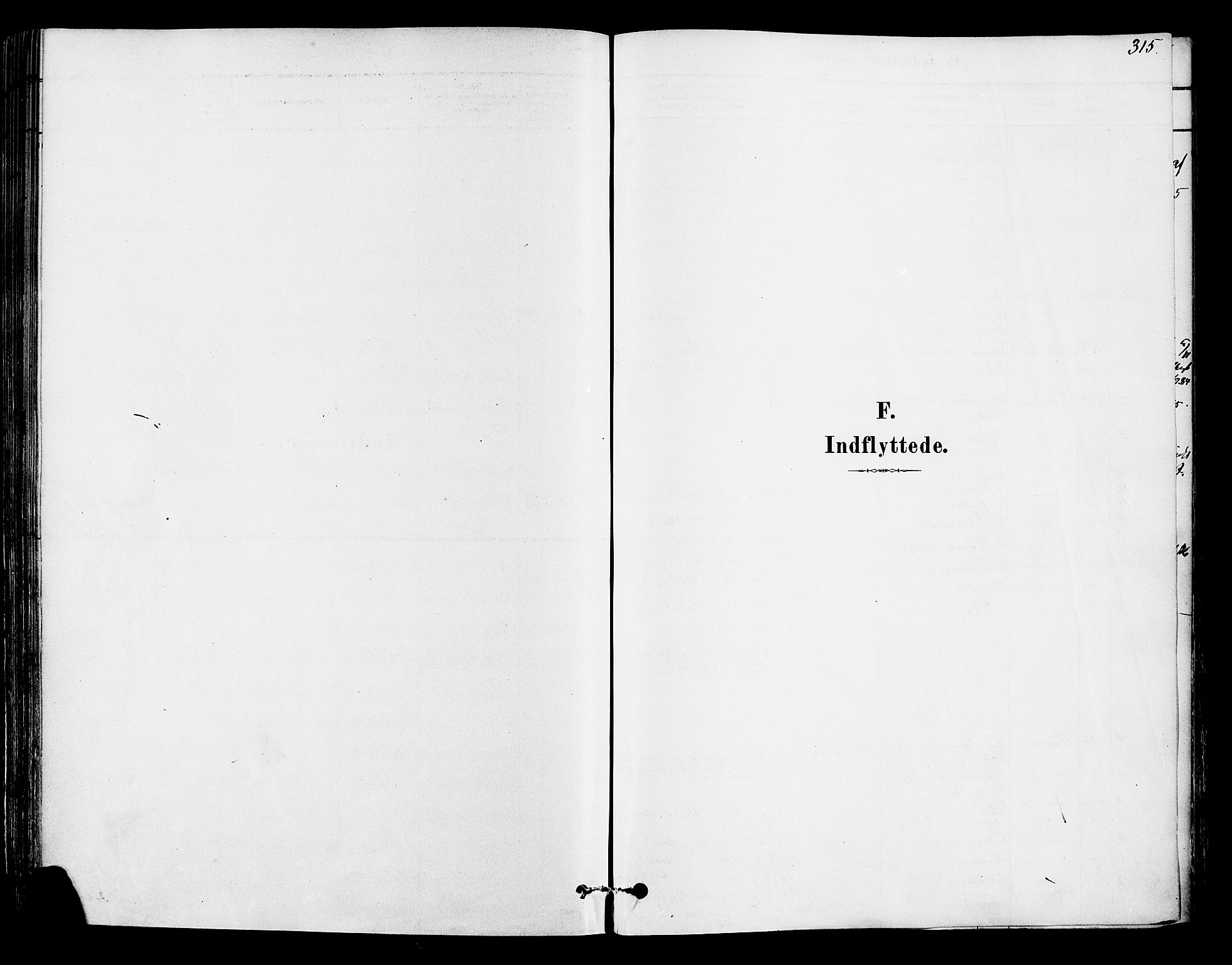 Ringsaker prestekontor, SAH/PREST-014/K/Ka/L0012: Parish register (official) no. 12, 1879-1890, p. 315