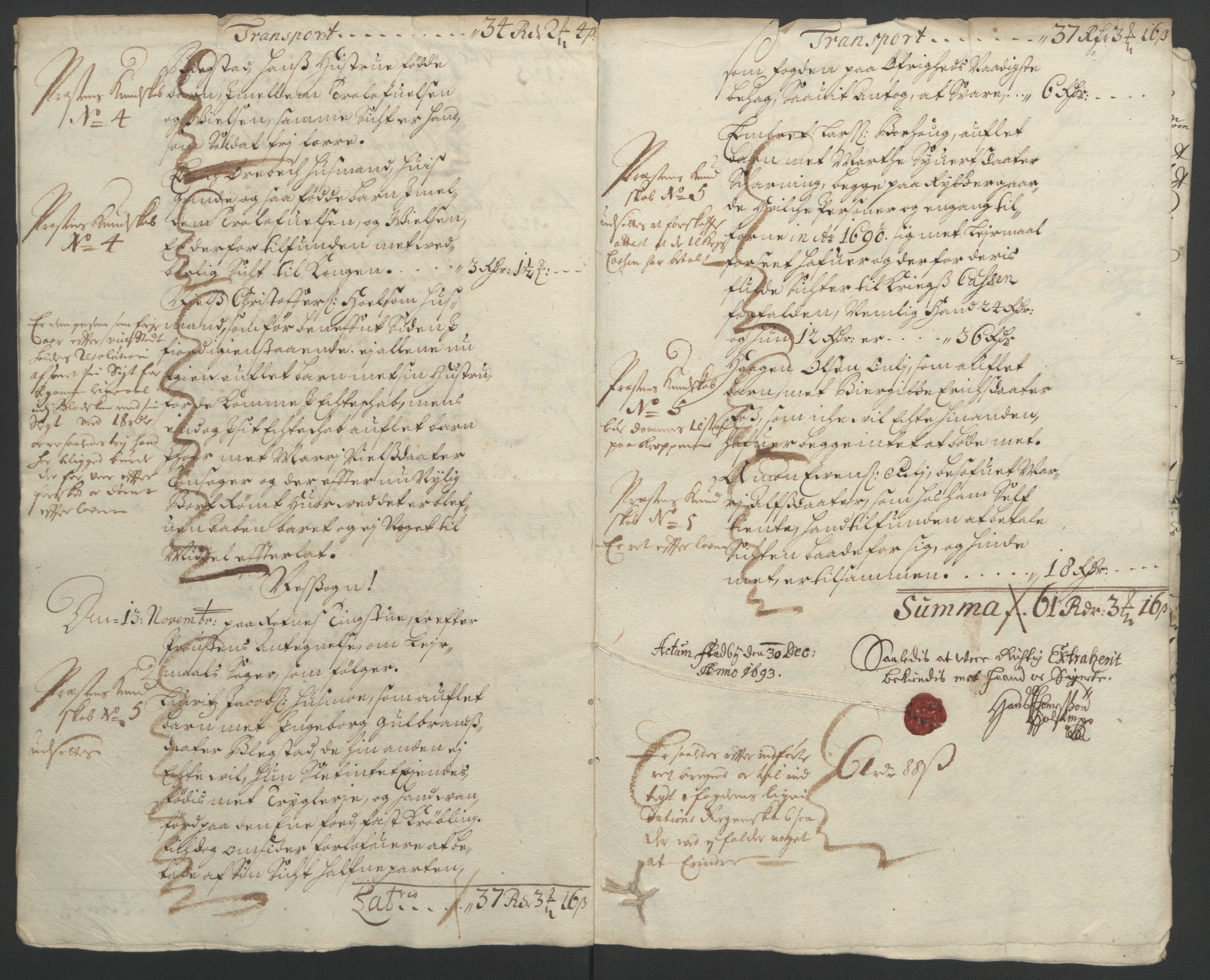 Rentekammeret inntil 1814, Reviderte regnskaper, Fogderegnskap, AV/RA-EA-4092/R12/L0705: Fogderegnskap Øvre Romerike, 1693, p. 28