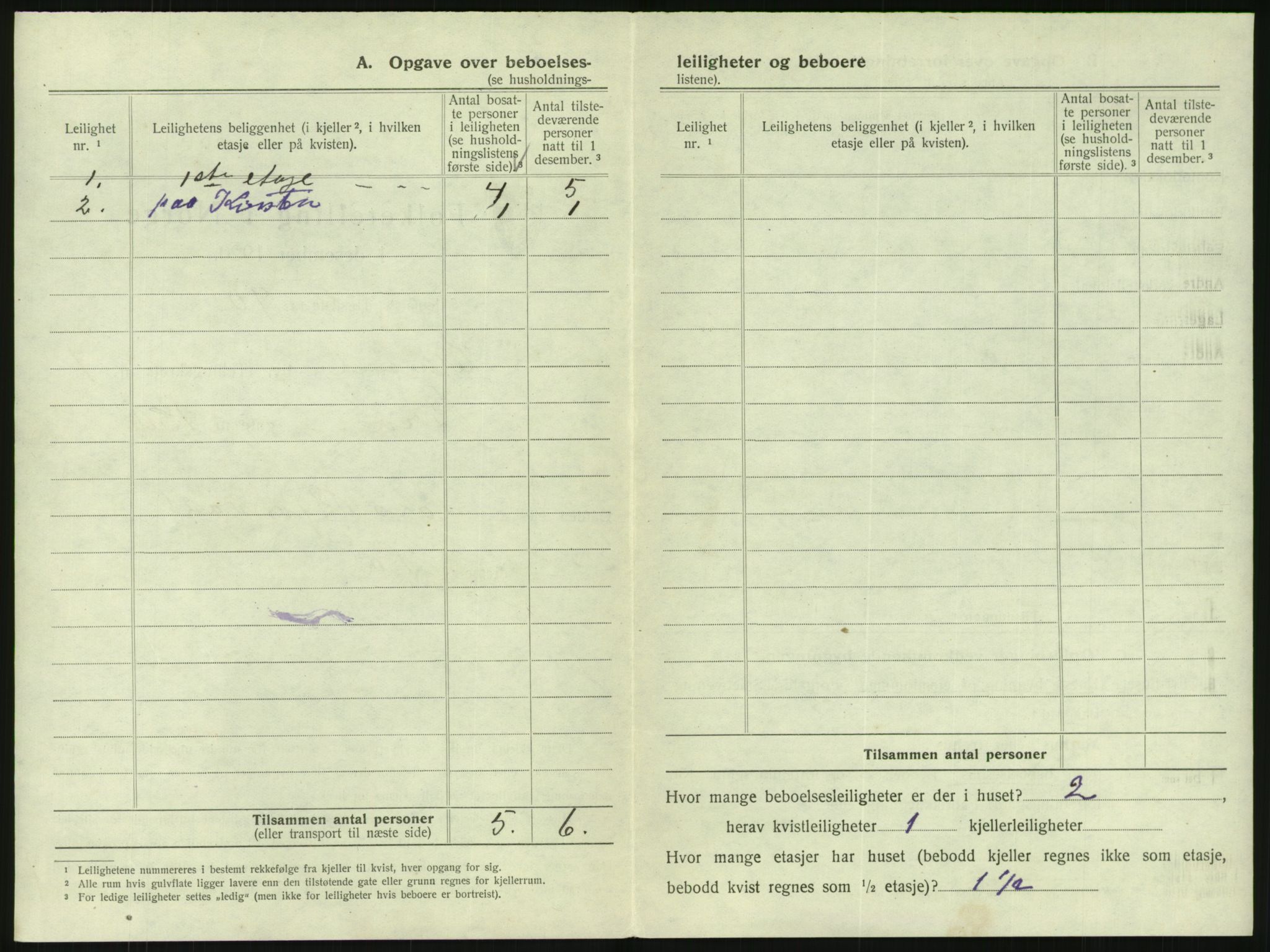 SAK, 1920 census for Lillesand, 1920, p. 210