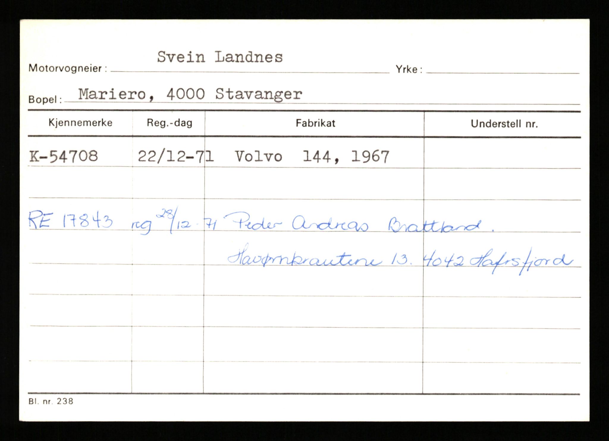 Stavanger trafikkstasjon, AV/SAST-A-101942/0/G/L0007: Registreringsnummer: 49019 - 67460, 1930-1971, p. 1455