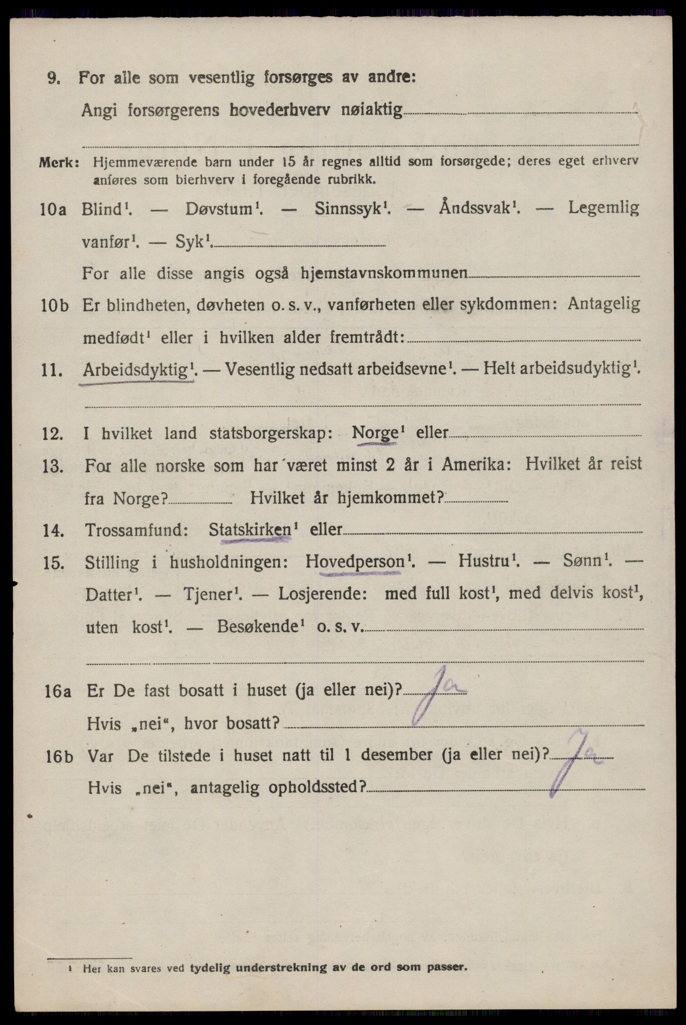 SAST, 1920 census for Vikedal, 1920, p. 3362