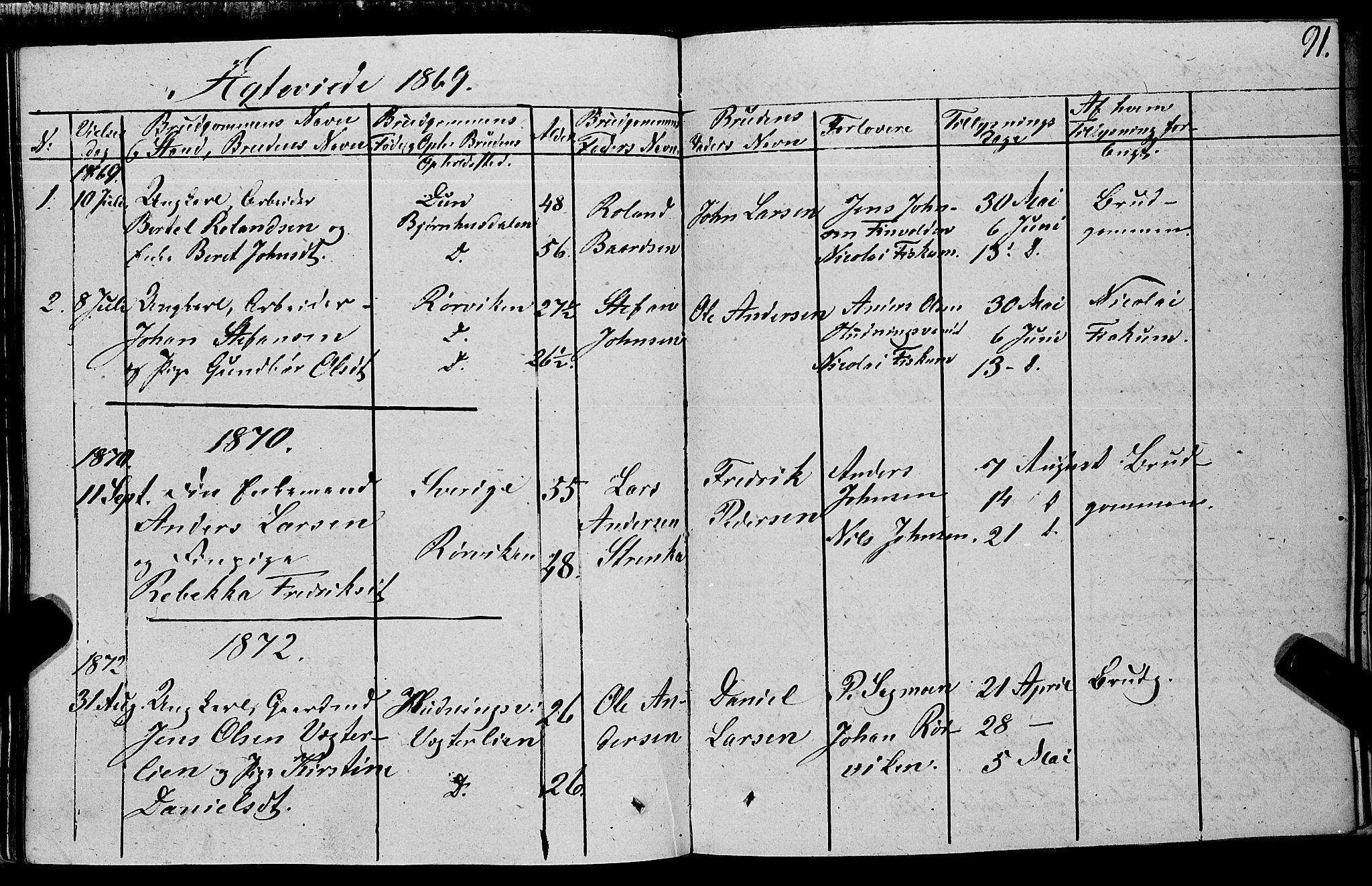Ministerialprotokoller, klokkerbøker og fødselsregistre - Nord-Trøndelag, SAT/A-1458/762/L0538: Parish register (official) no. 762A02 /1, 1833-1879, p. 91