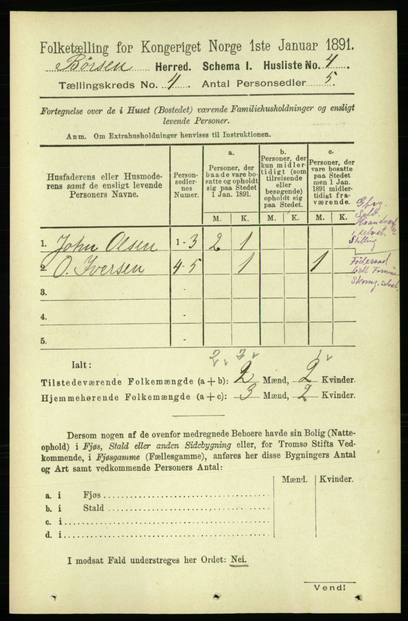 RA, 1891 census for 1658 Børsa, 1891, p. 1378