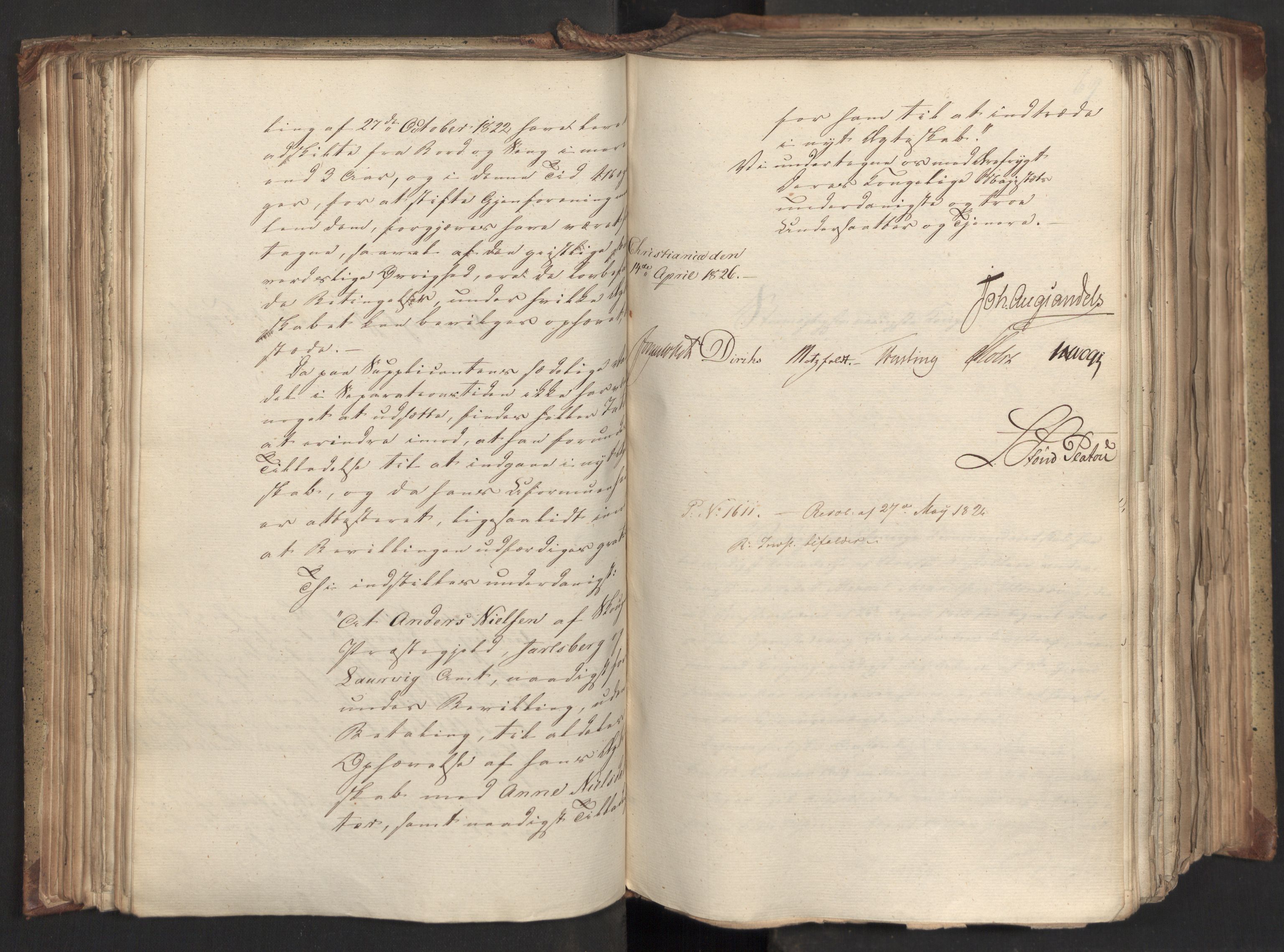 Statsrådsavdelingen i Stockholm, AV/RA-S-1003/D/Da/L0046: Regjeringsinnstillinger nr. 3308-3500, 1826, p. 125