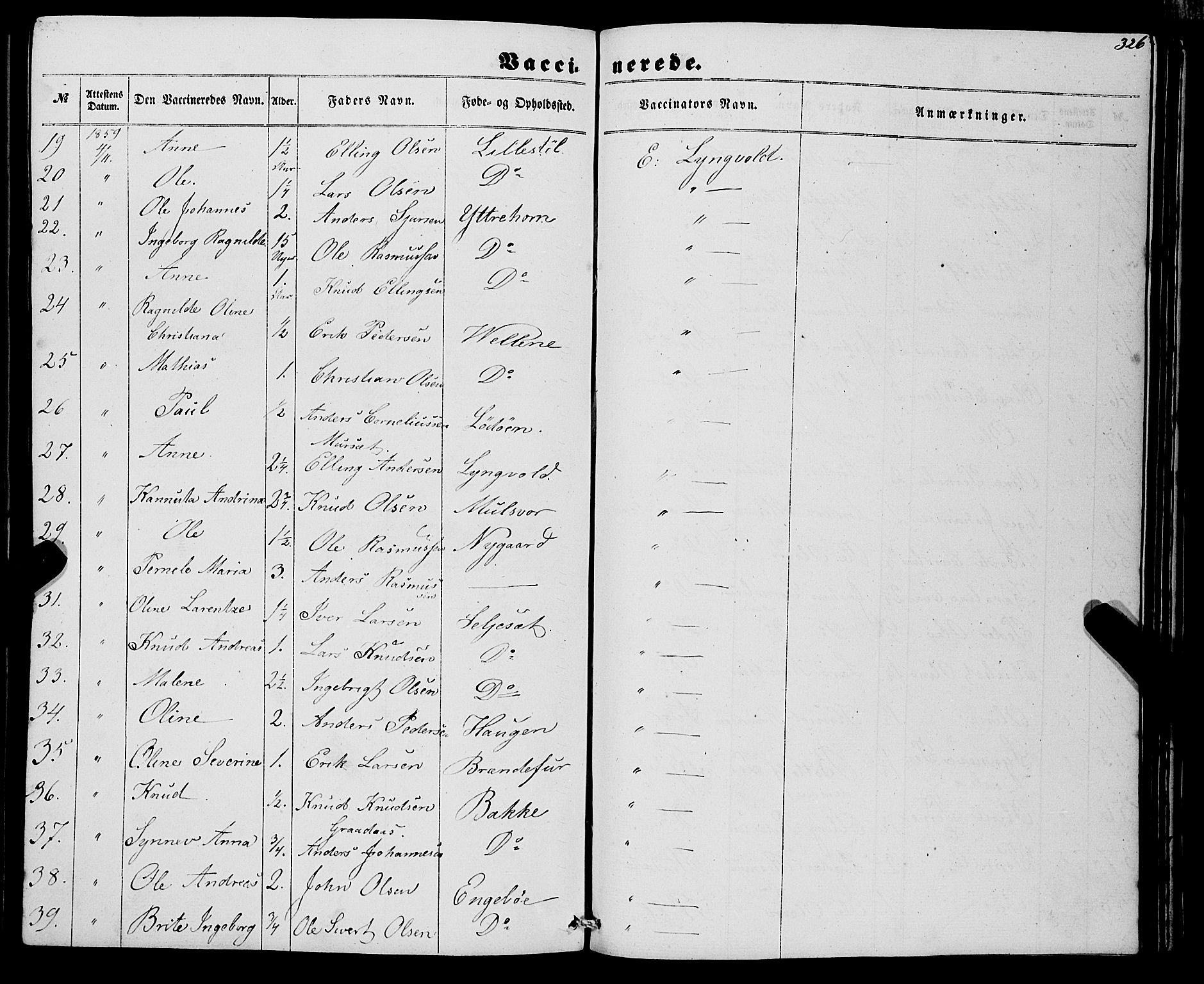 Eid sokneprestembete, AV/SAB-A-82301/H/Haa/Haaa/L0008: Parish register (official) no. A 8, 1858-1860, p. 326