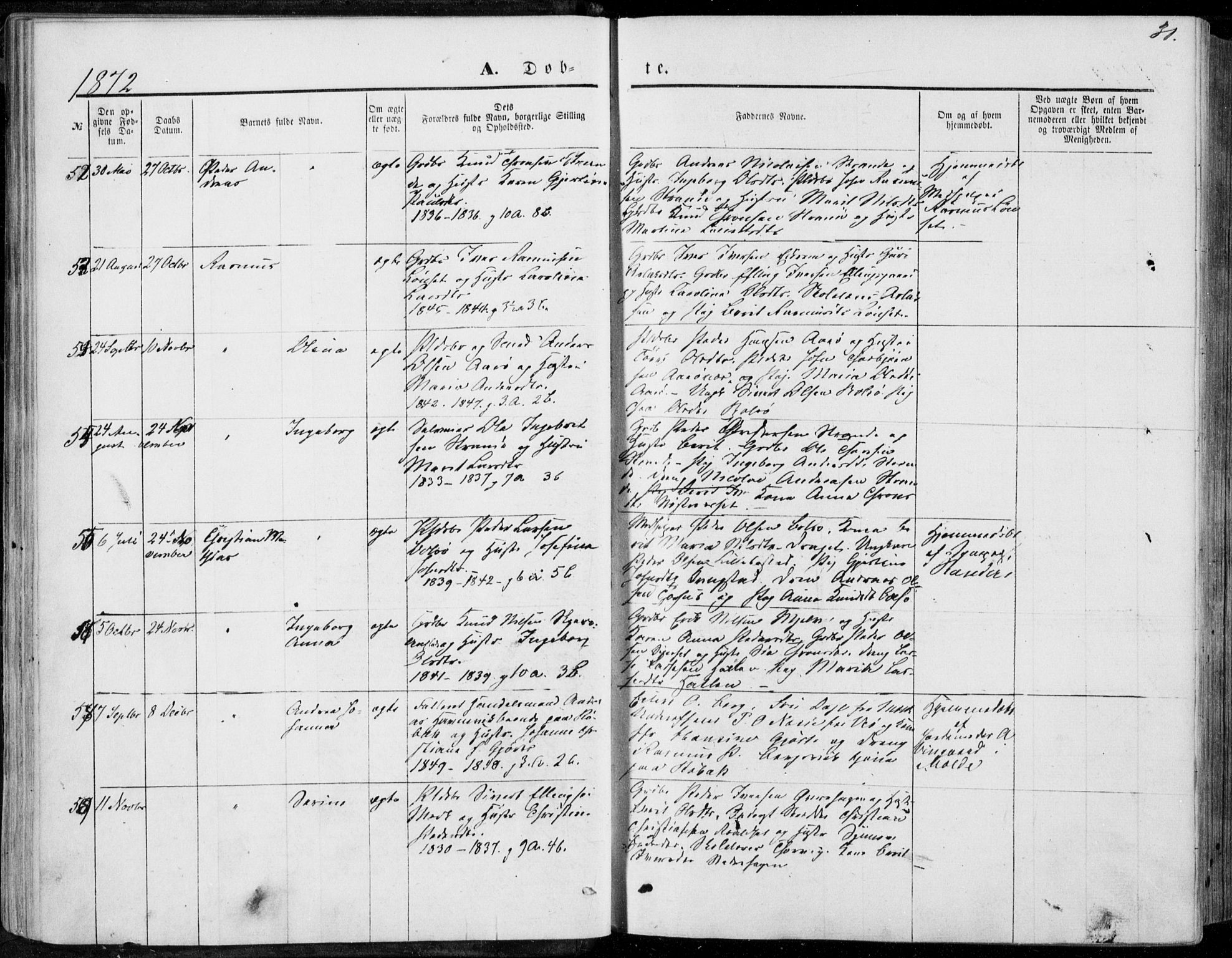 Ministerialprotokoller, klokkerbøker og fødselsregistre - Møre og Romsdal, AV/SAT-A-1454/555/L0655: Parish register (official) no. 555A05, 1869-1886, p. 31