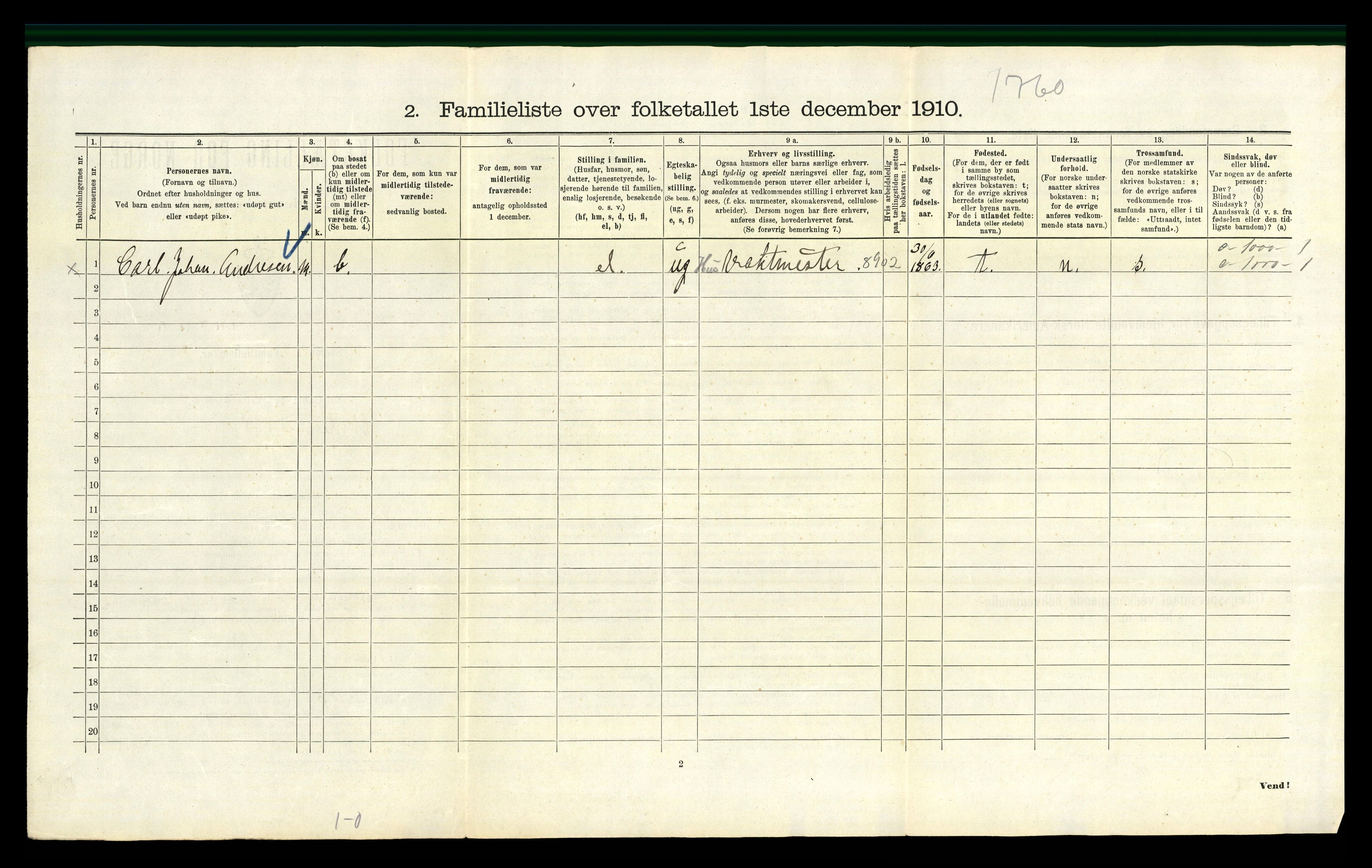 RA, 1910 census for Kristiania, 1910, p. 72214