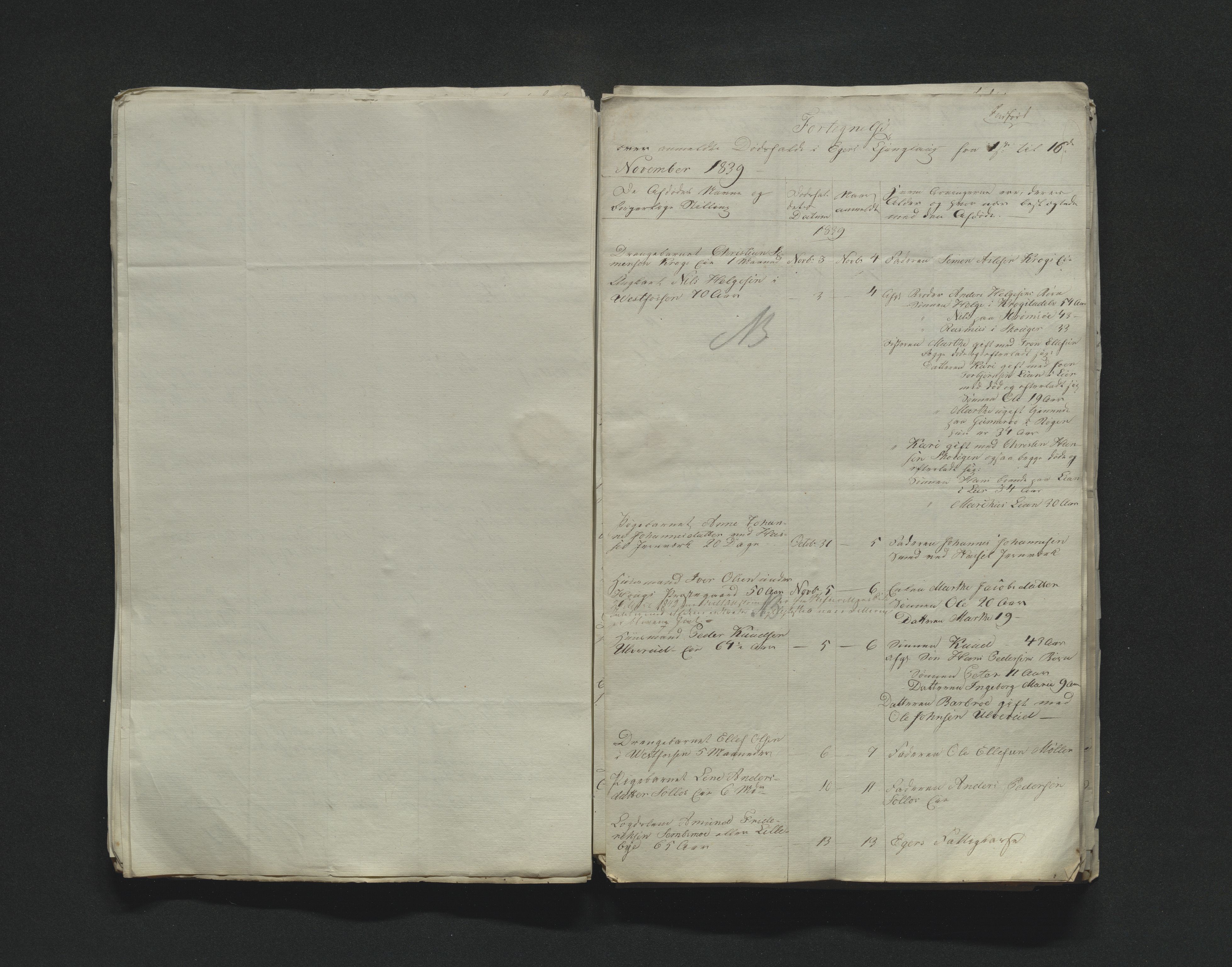 Eiker, Modum og Sigdal sorenskriveri, AV/SAKO-A-123/H/Ha/Hab/L0005: Dødsfallsmeldinger, 1837-1840