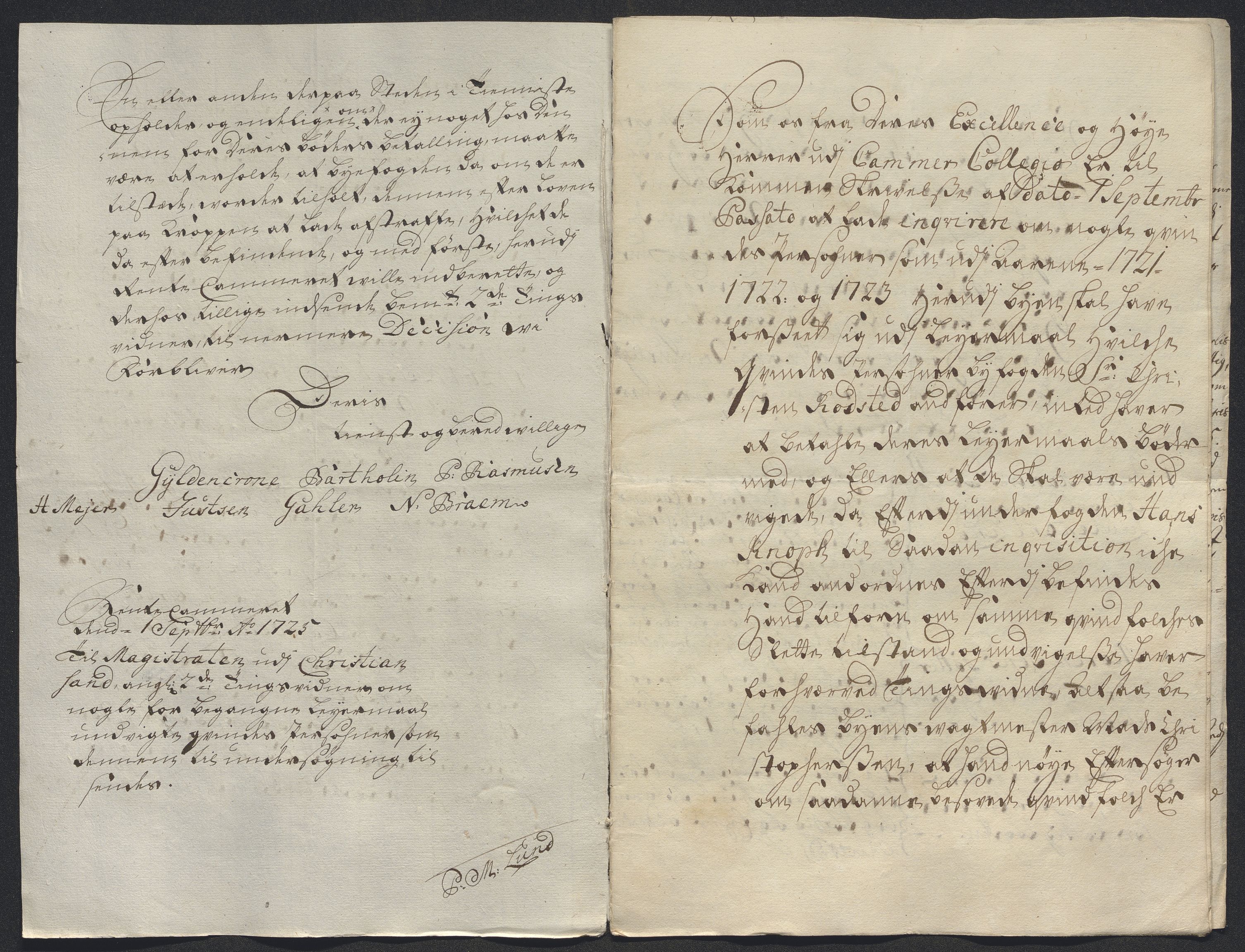 Rentekammeret inntil 1814, Reviderte regnskaper, Byregnskaper, AV/RA-EA-4066/R/Rm/L0286: [M19] Sikt og sakefall, 1719-1727, p. 288