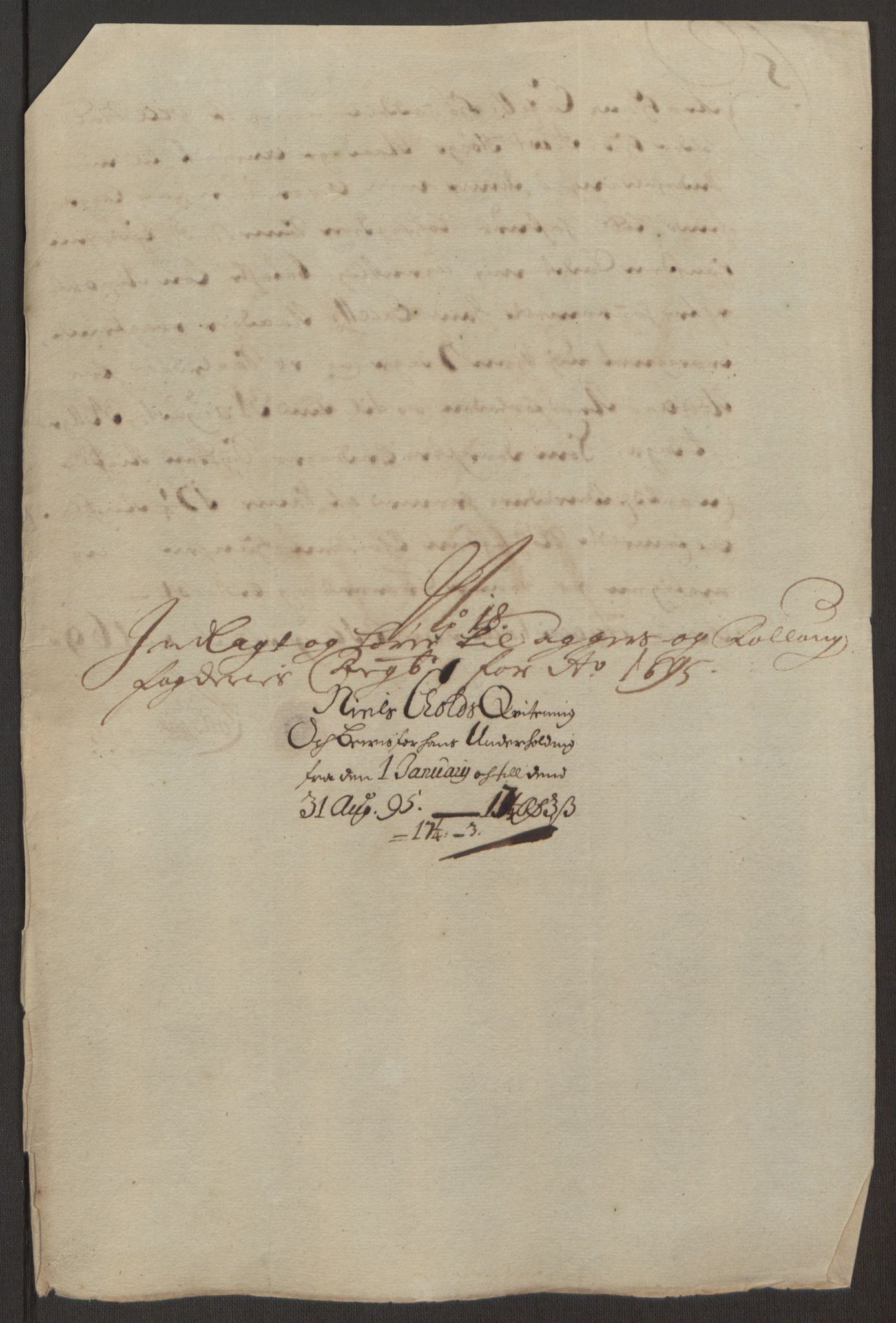 Rentekammeret inntil 1814, Reviderte regnskaper, Fogderegnskap, AV/RA-EA-4092/R10/L0439: Fogderegnskap Aker og Follo, 1695, p. 268