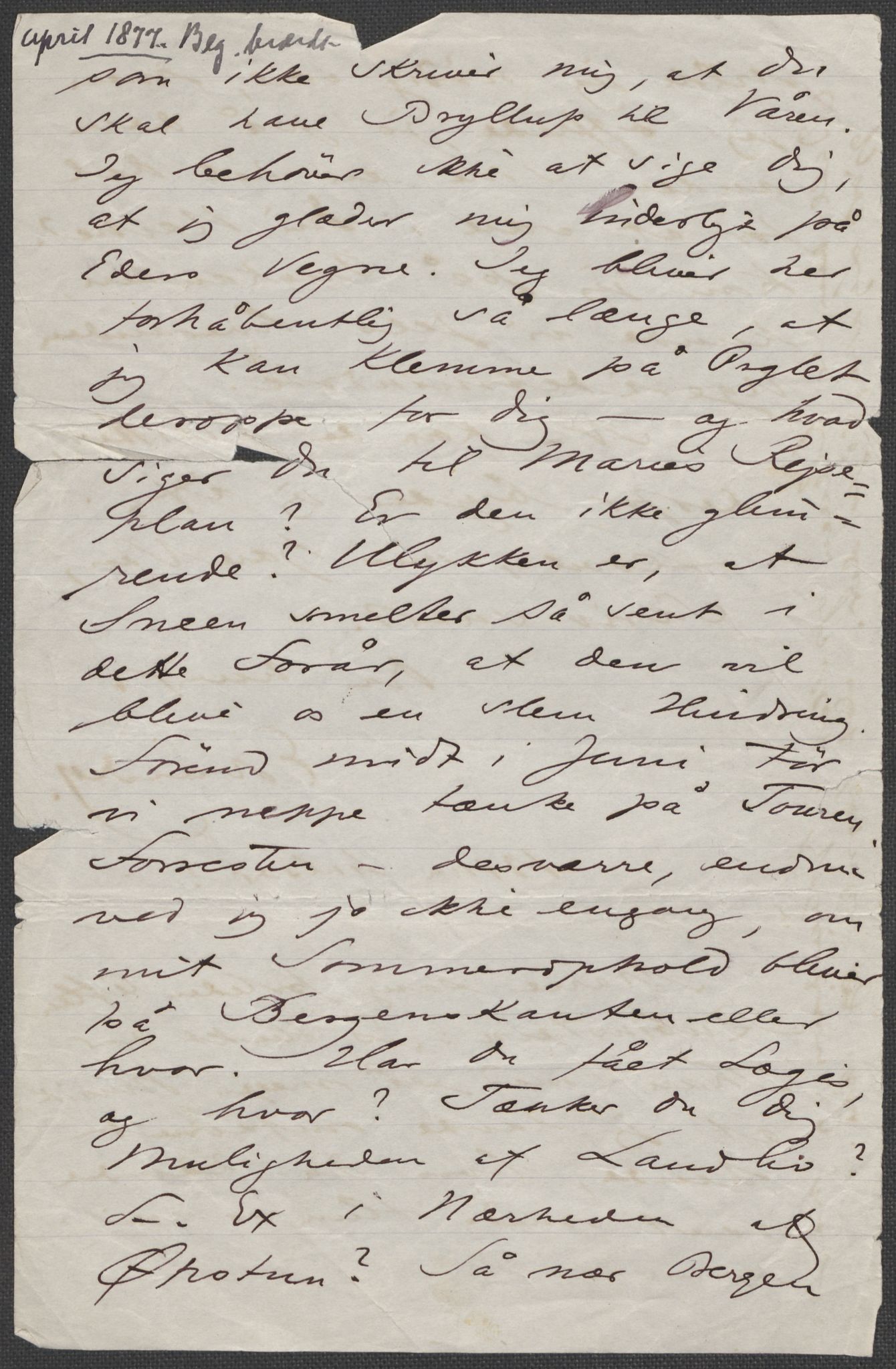 Beyer, Frants, AV/RA-PA-0132/F/L0001: Brev fra Edvard Grieg til Frantz Beyer og "En del optegnelser som kan tjene til kommentar til brevene" av Marie Beyer, 1872-1907, p. 47